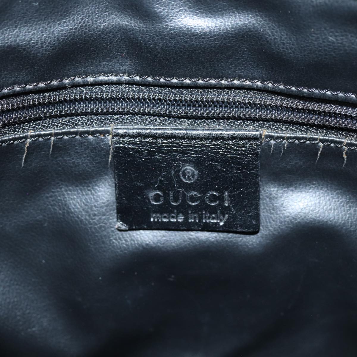 GUCCI GG Canvas Sherry Line Jackie Shoulder Bag Black White 001 4057 73366