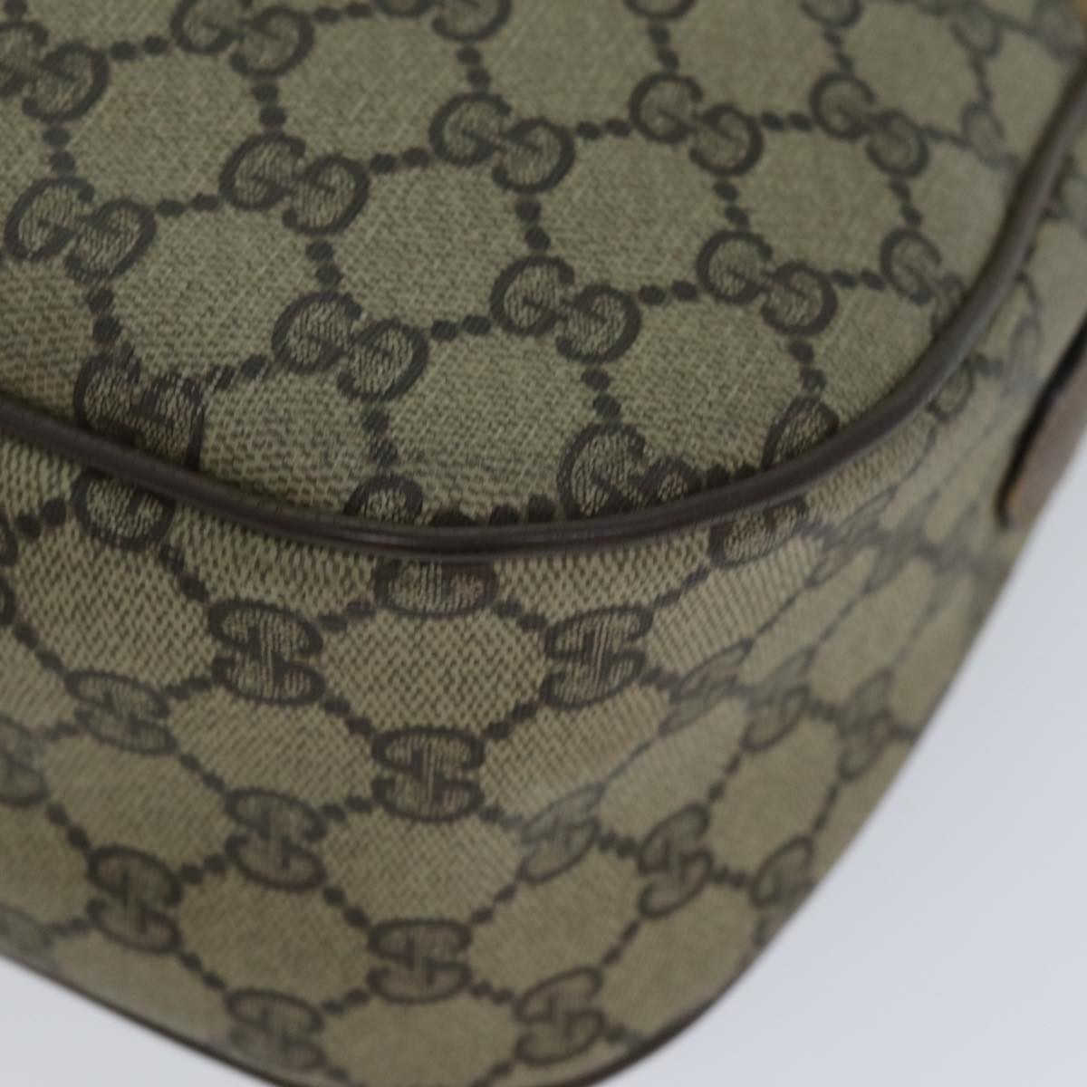 GUCCI GG Supreme Web Sherry Line Shoulder Bag PVC Beige 89 02 077 73369