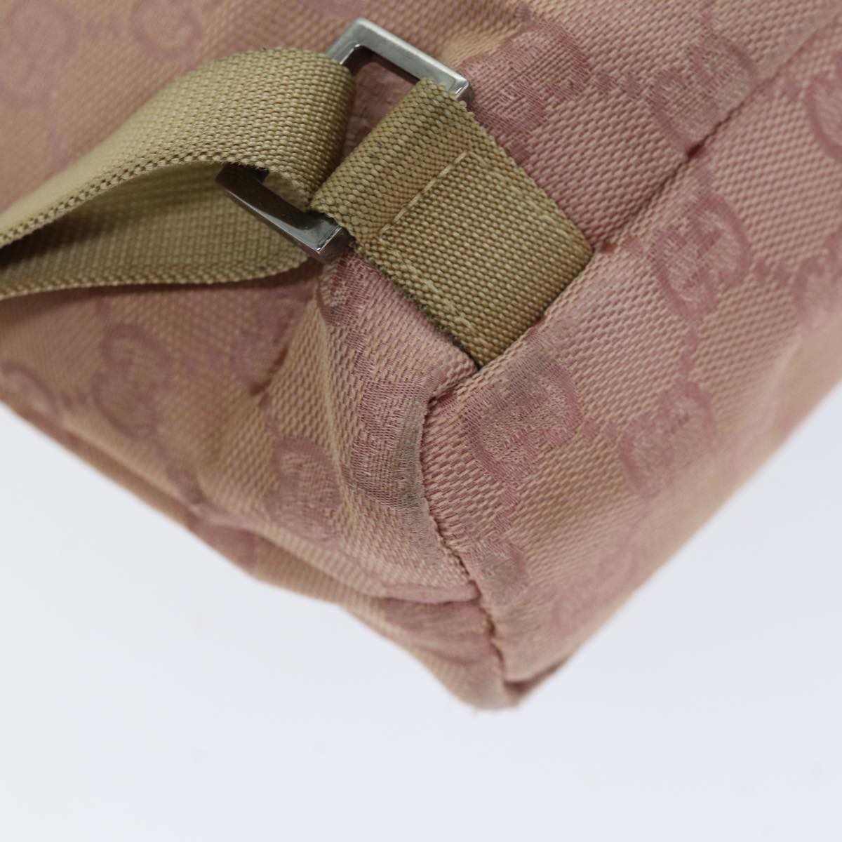 GUCCI GG Canvas Sherry Line Backpack Pink Red Navy 003 0242 73372