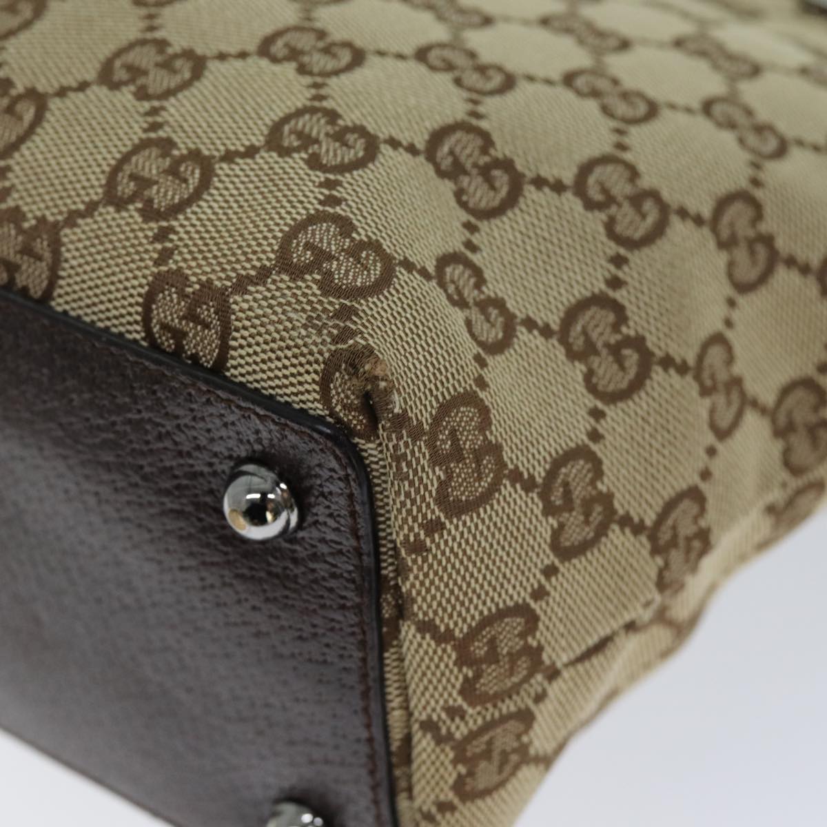GUCCI GG Canvas Tote Bag Beige 120840 73375