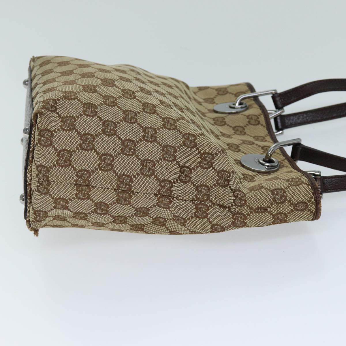 GUCCI GG Canvas Tote Bag Beige 120840 73375