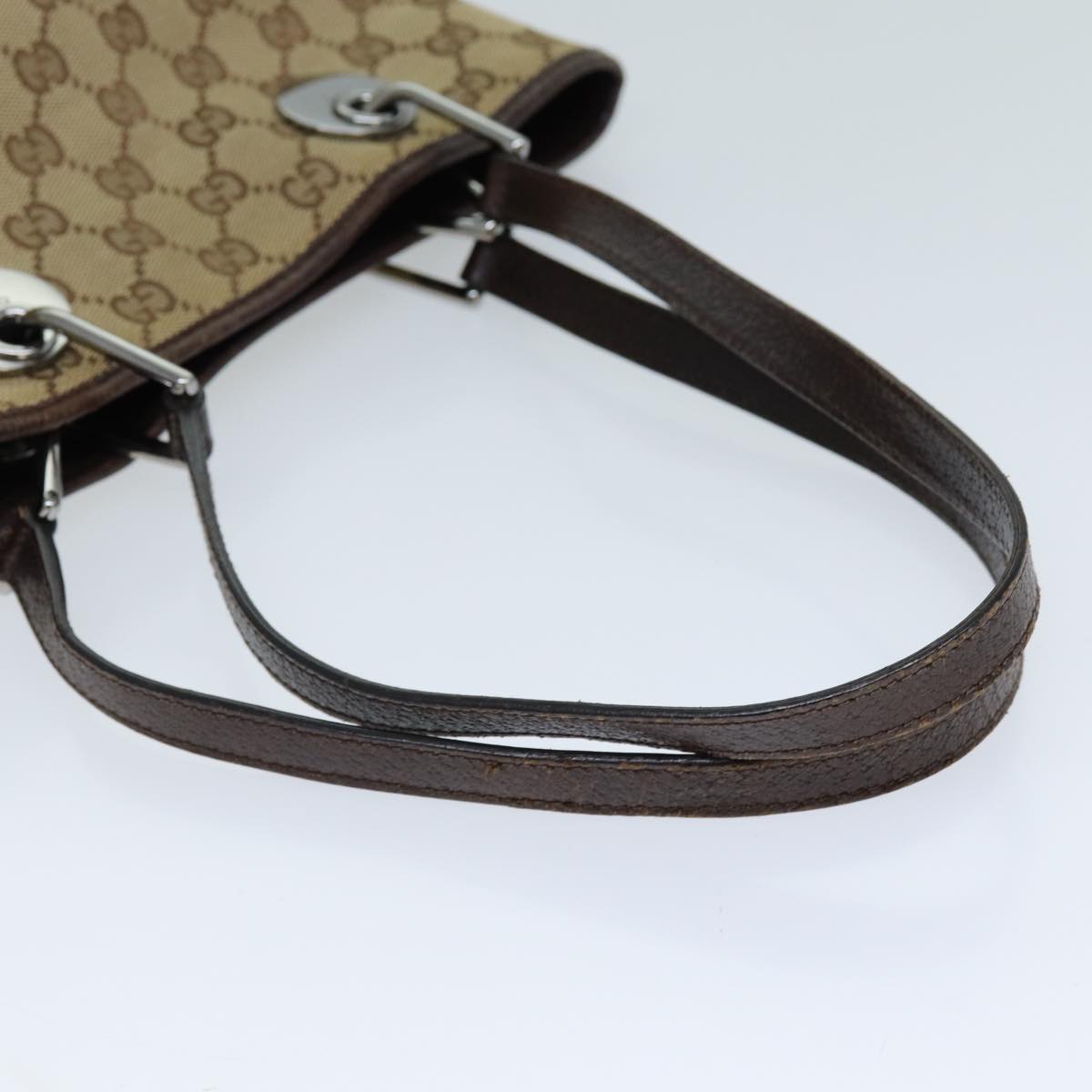 GUCCI GG Canvas Tote Bag Beige 120840 73375