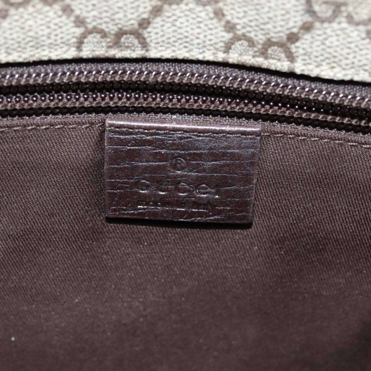 GUCCI GG Supreme Web Sherry Line Shoulder Bag PVC Beige Red 145844 73376