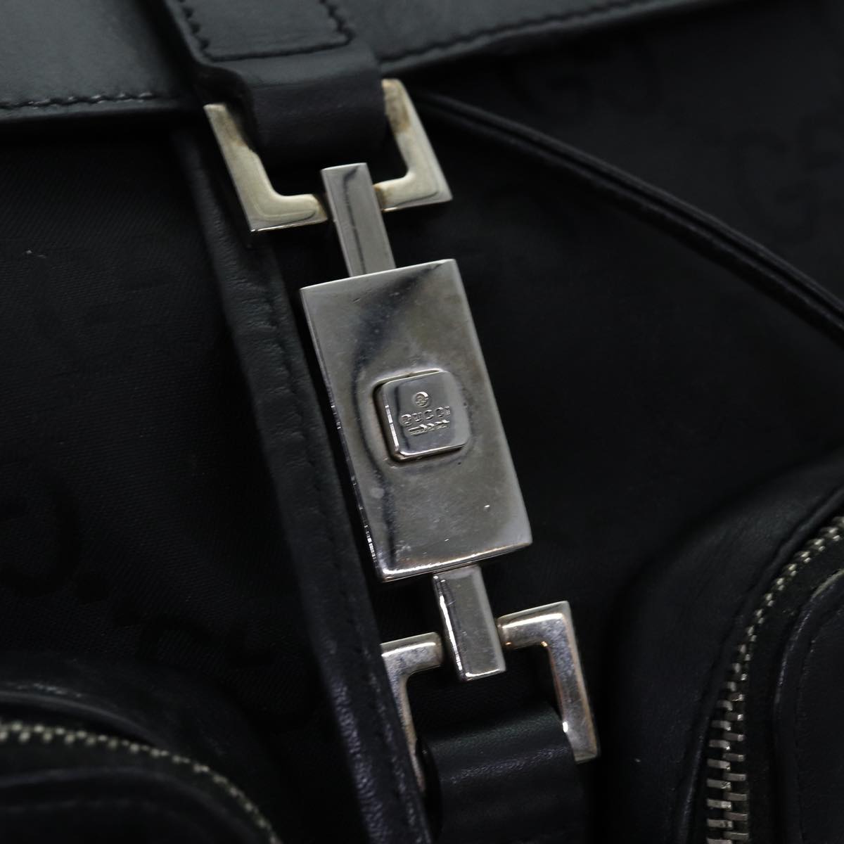 GUCCI GG Canvas Jackie Backpack Black 003 0246 73377