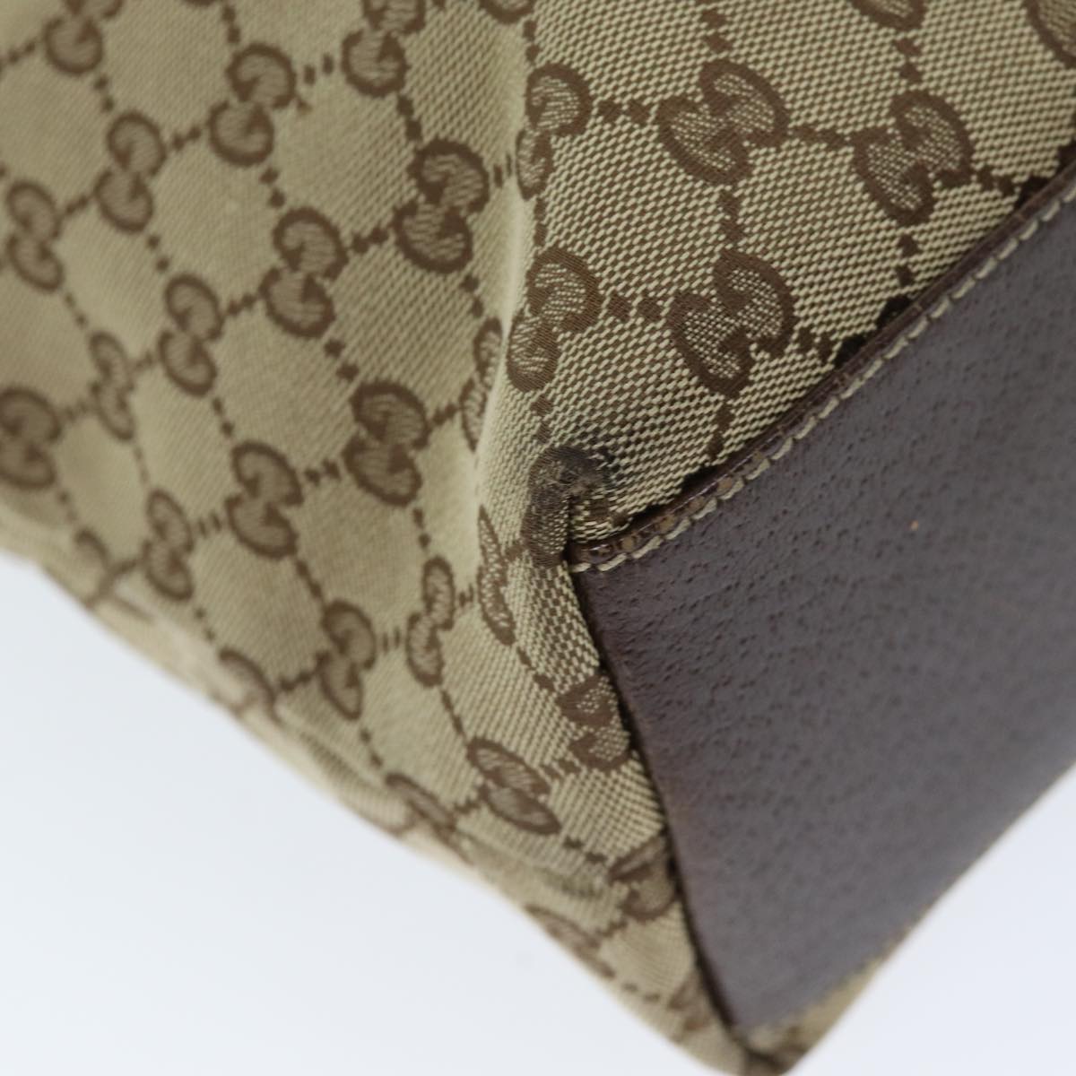 GUCCI GG Canvas Tote Bag Beige 153009 73451