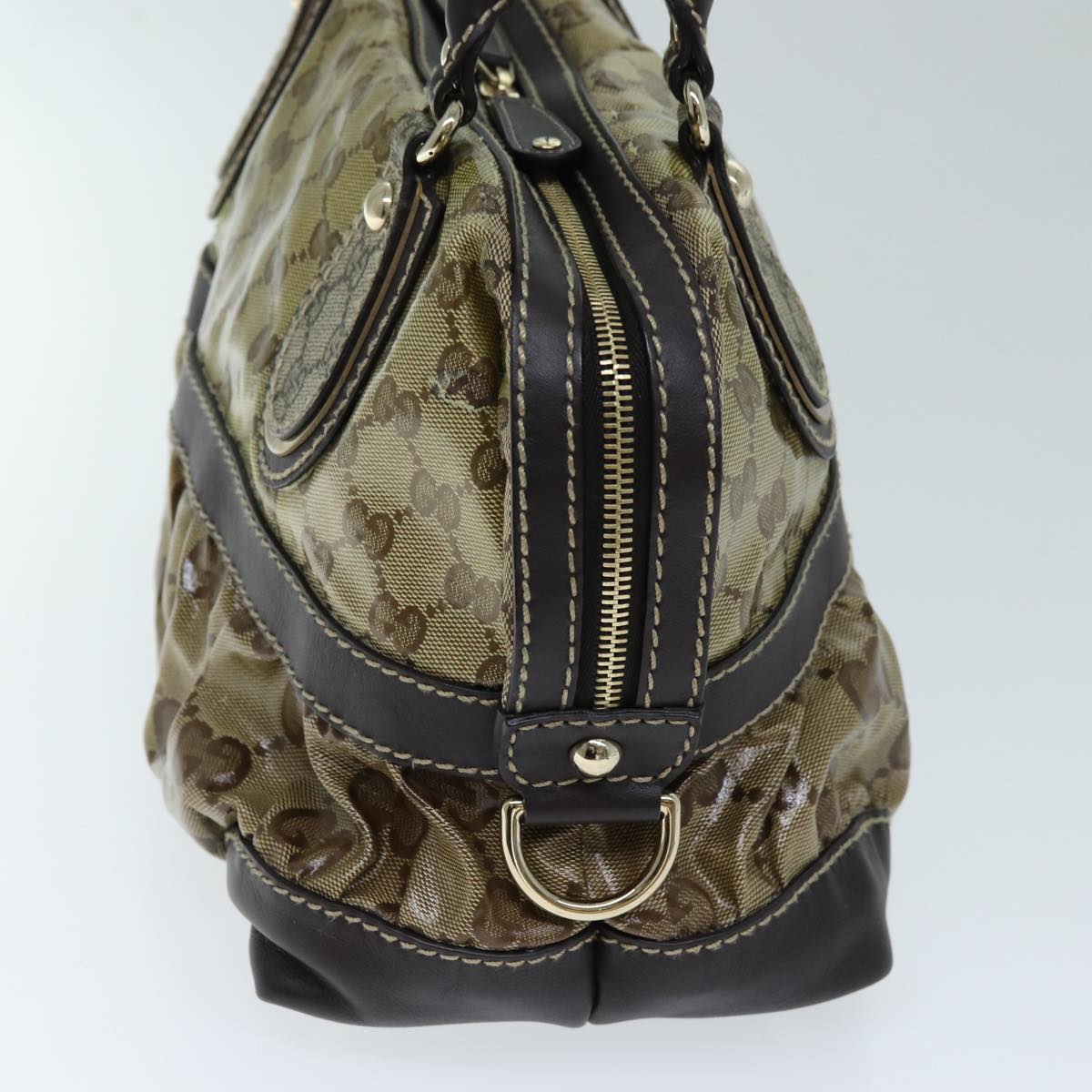GUCCI GG Crystal Hand Bag Beige 223962 73606