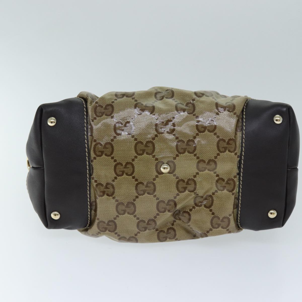 GUCCI GG Crystal Hand Bag Beige 223962 73606