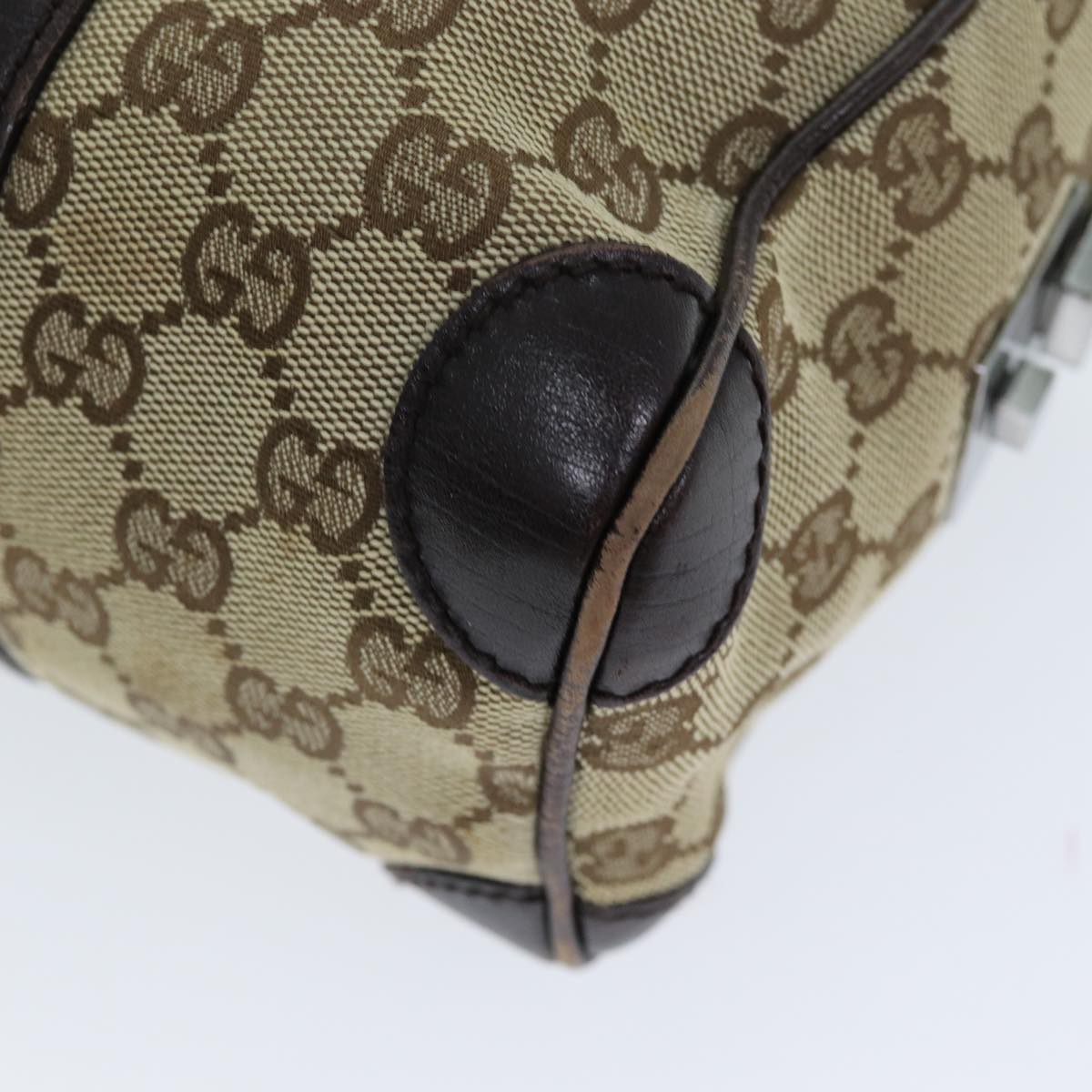 GUCCI GG Canvas Web Sherry Line Hand Bag Beige Red Green 30458 73608