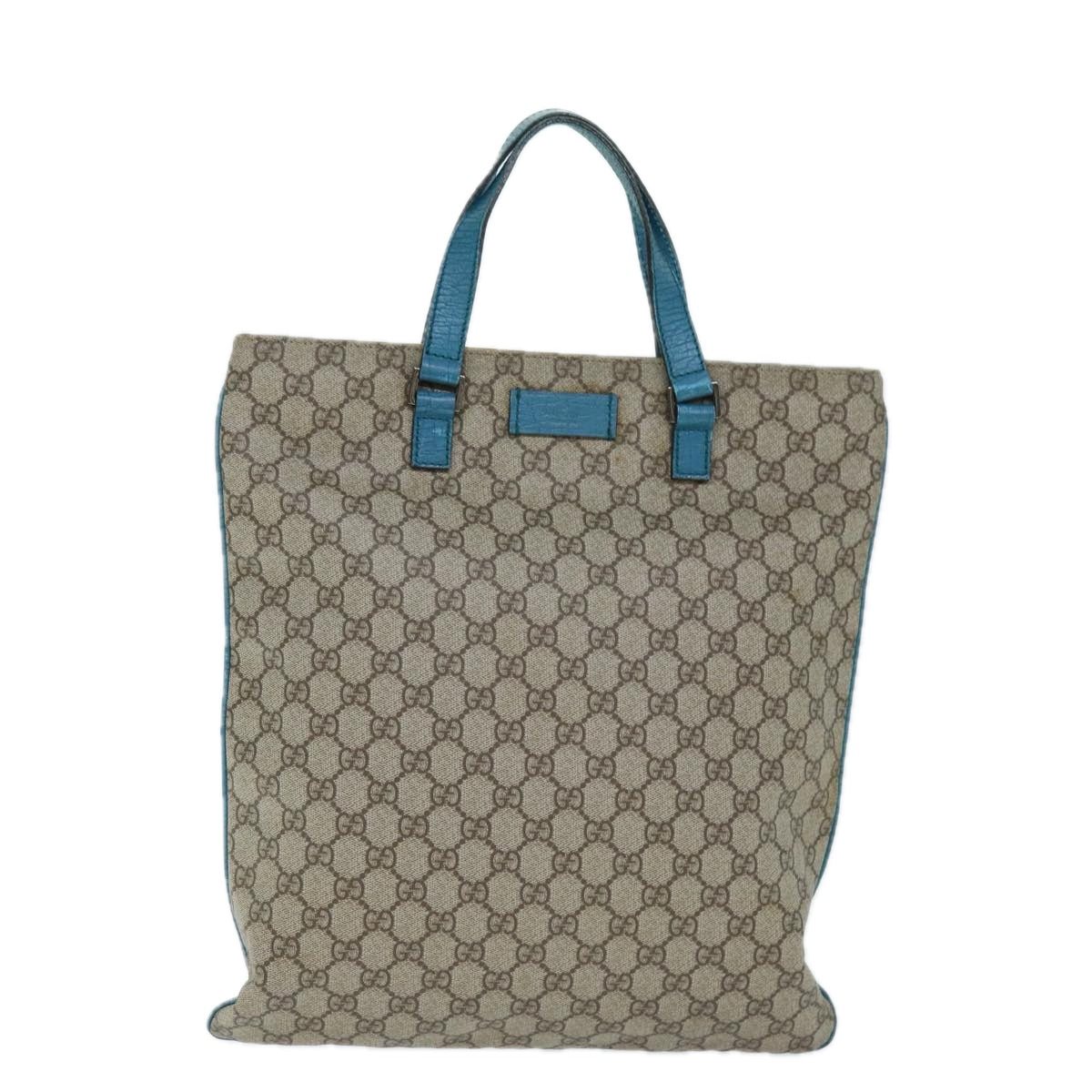 GUCCI GG Supreme Tote Bag PVC Beige 131258 73609
