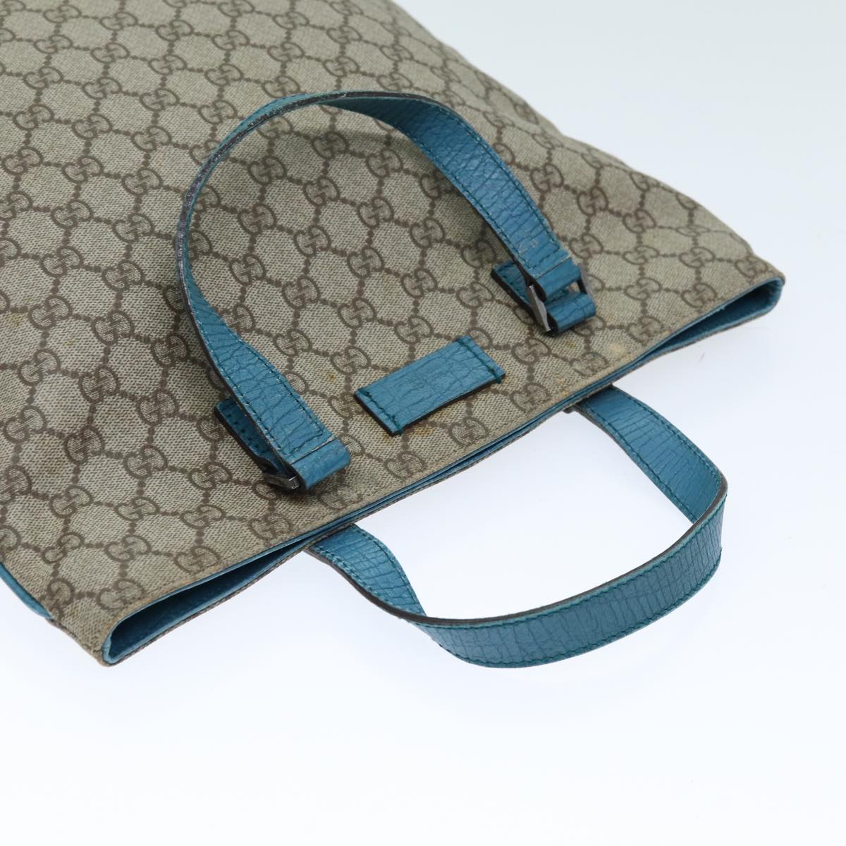 GUCCI GG Supreme Tote Bag PVC Beige 131258 73609
