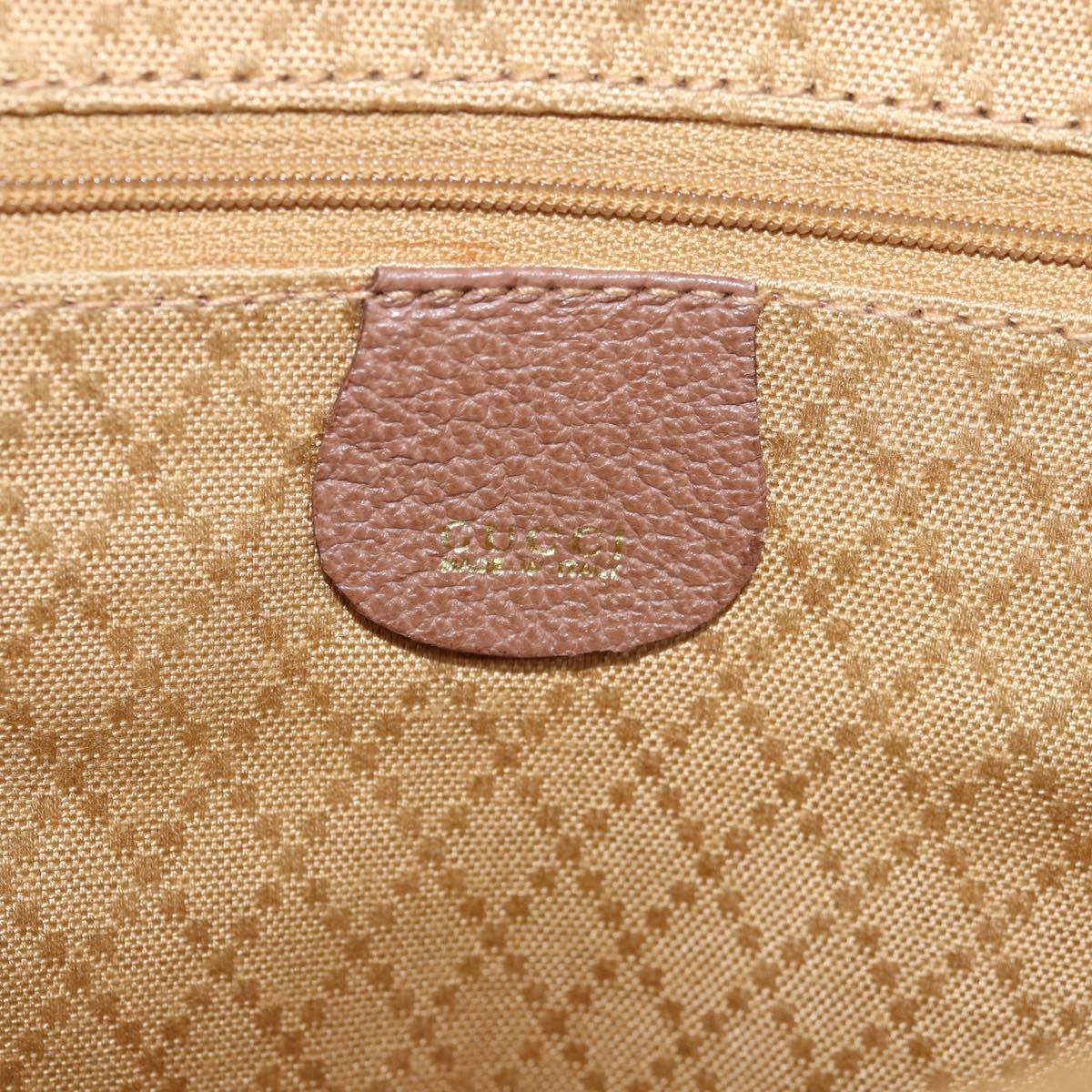 GUCCI Bamboo Hand Bag Suede 2way Brown 002 123 0322 73613