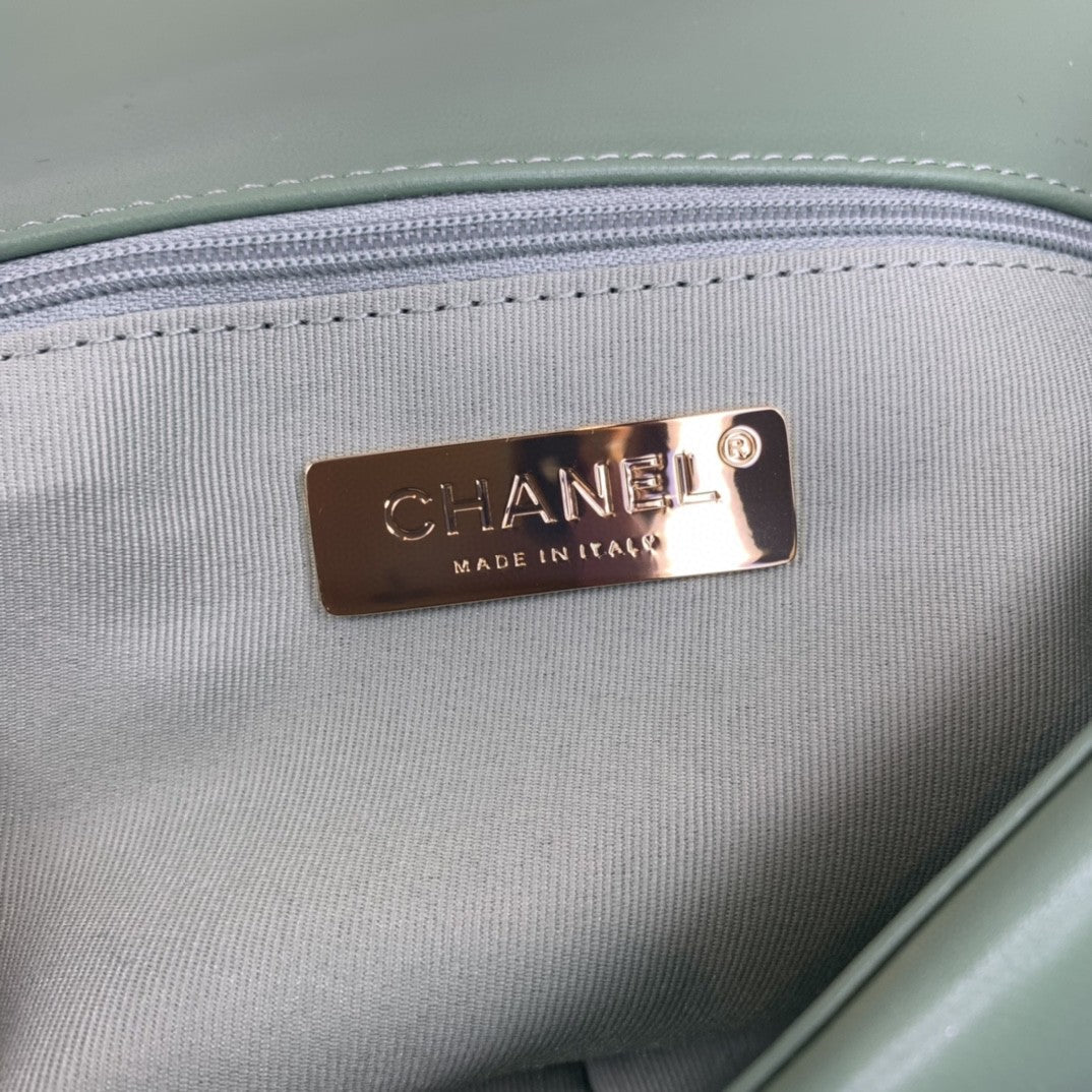 CHL 19 GlamIap Bag Gold Hardware Green For Women Handbags, Shoulder Bags 10.2in/26cm AS1160