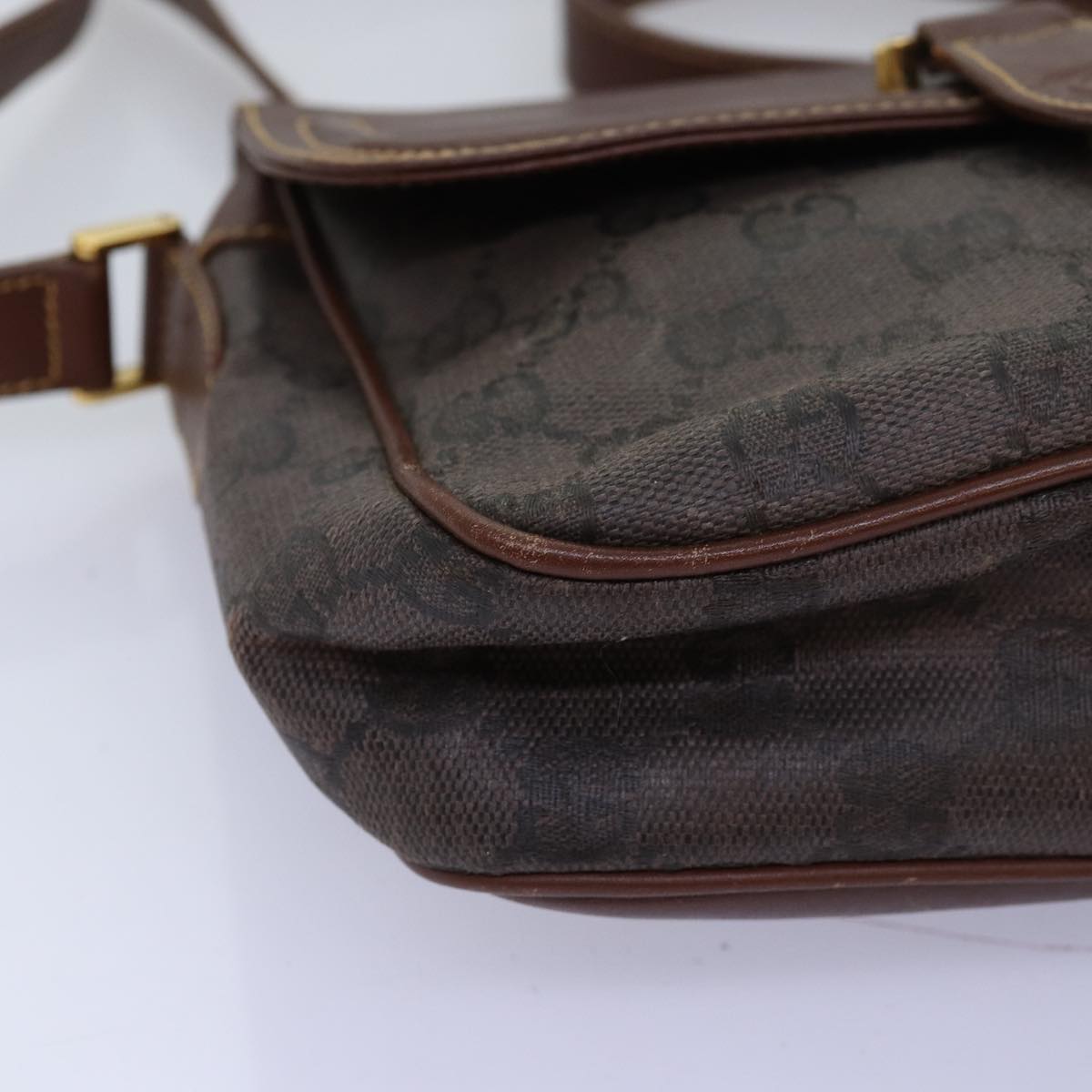 GUCCI GG Canvas Shoulder Bag Brown 007 256 0084 73658