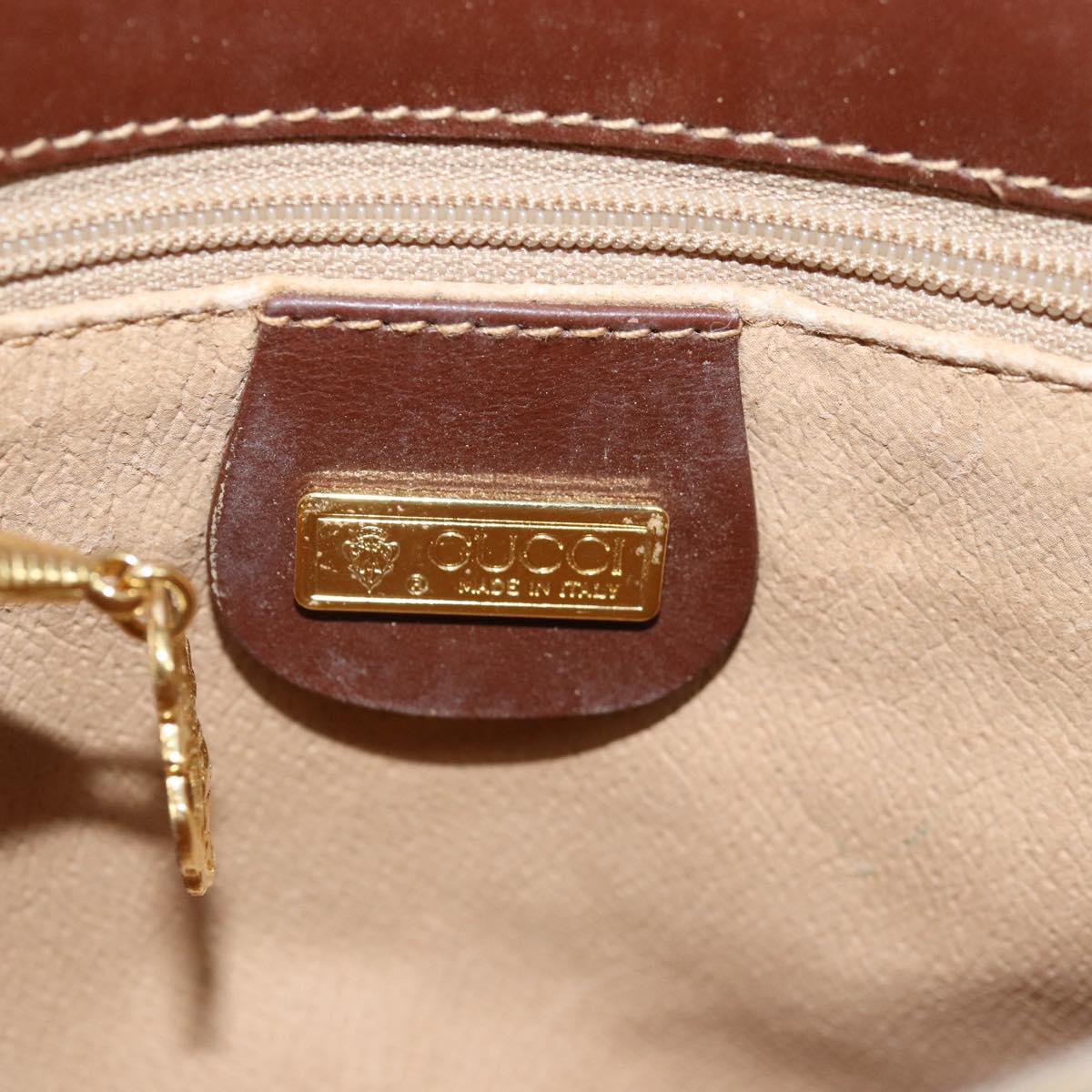 GUCCI GG Canvas Shoulder Bag Brown 007 256 0084 73658