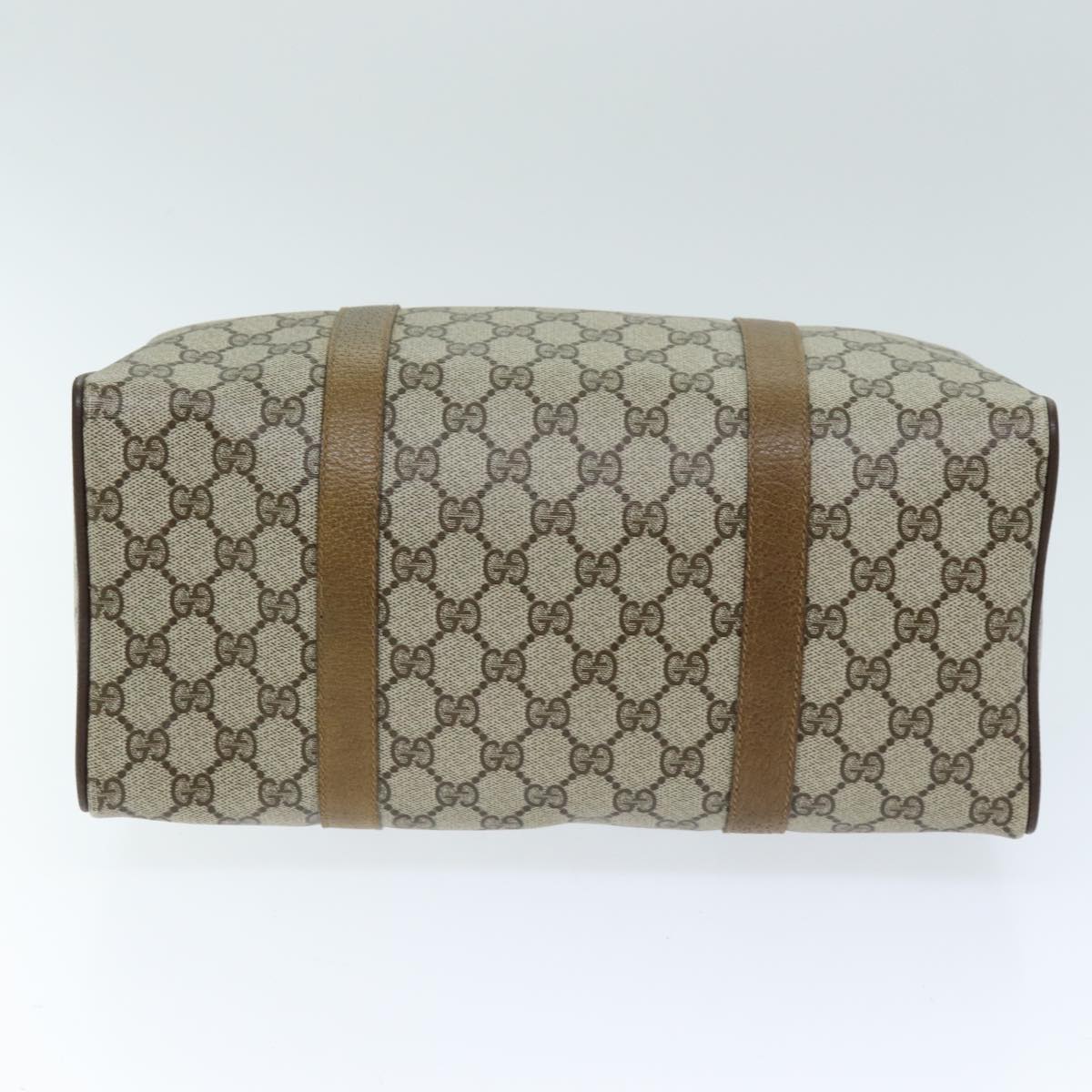 GUCCI GG Supreme Web Sherry Line Hand Bag Beige Red Green 116 02 007 73724