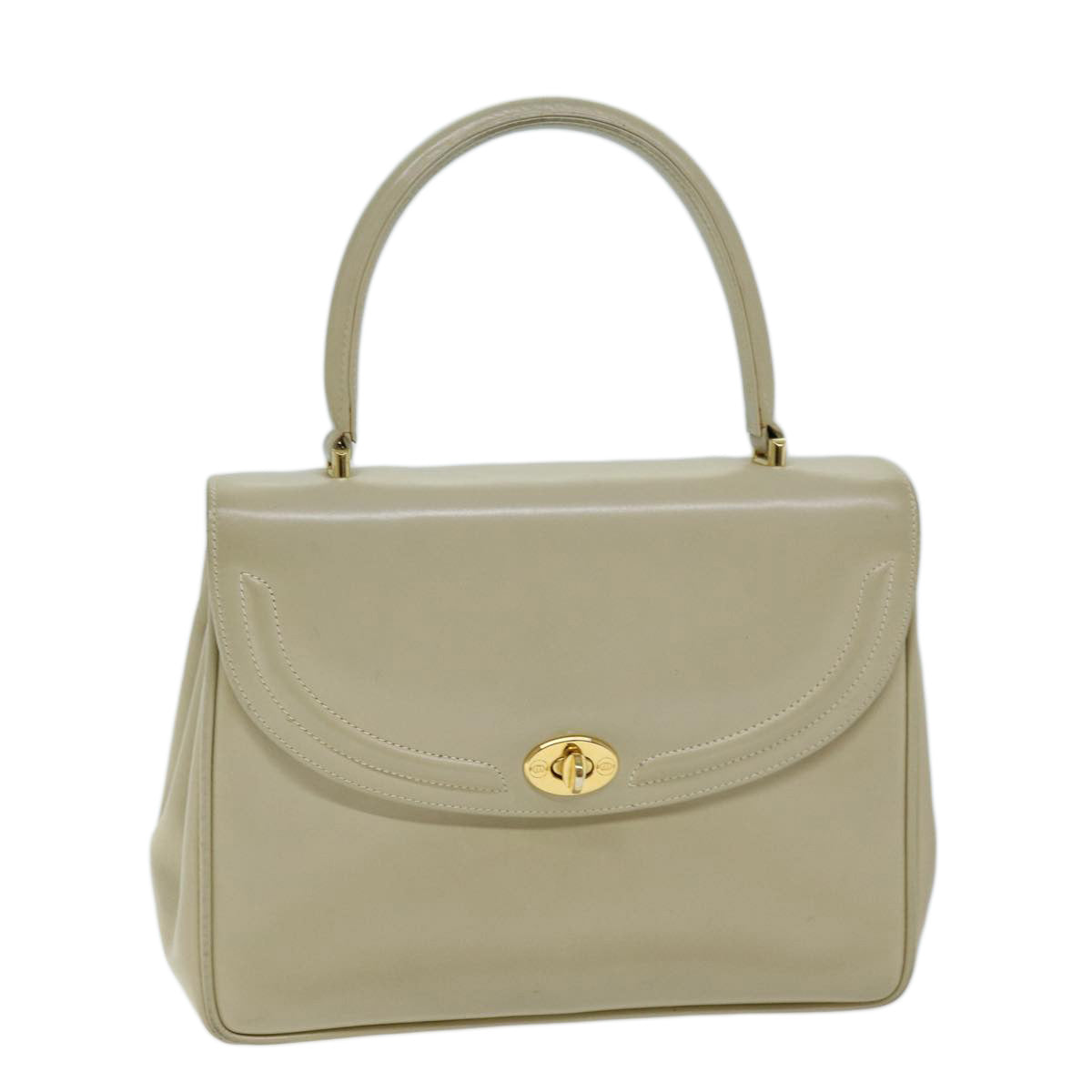 GUCCI Hand Bag Leather Beige 000 110 0092 73730