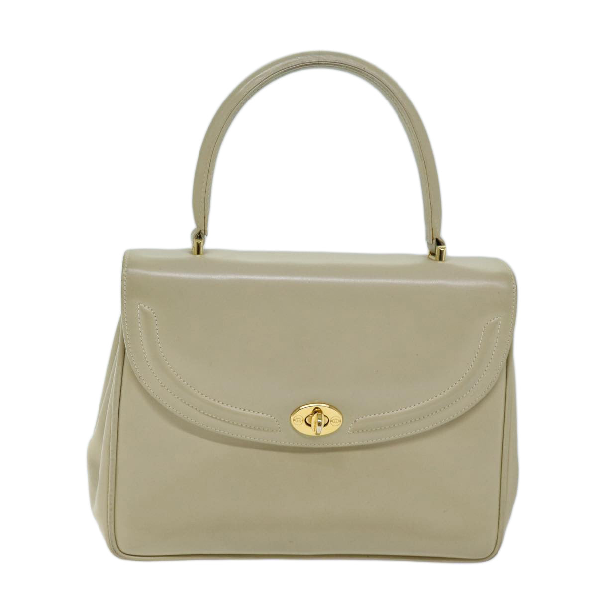 GUCCI Hand Bag Leather Beige 000 110 0092 73730