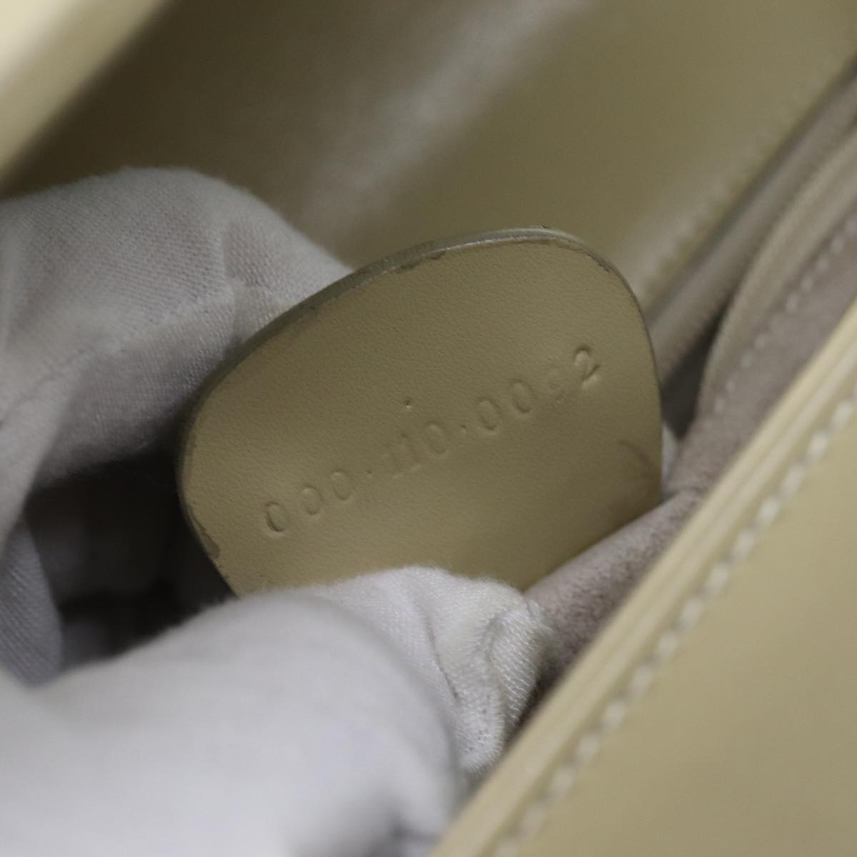 GUCCI Hand Bag Leather Beige 000 110 0092 73730