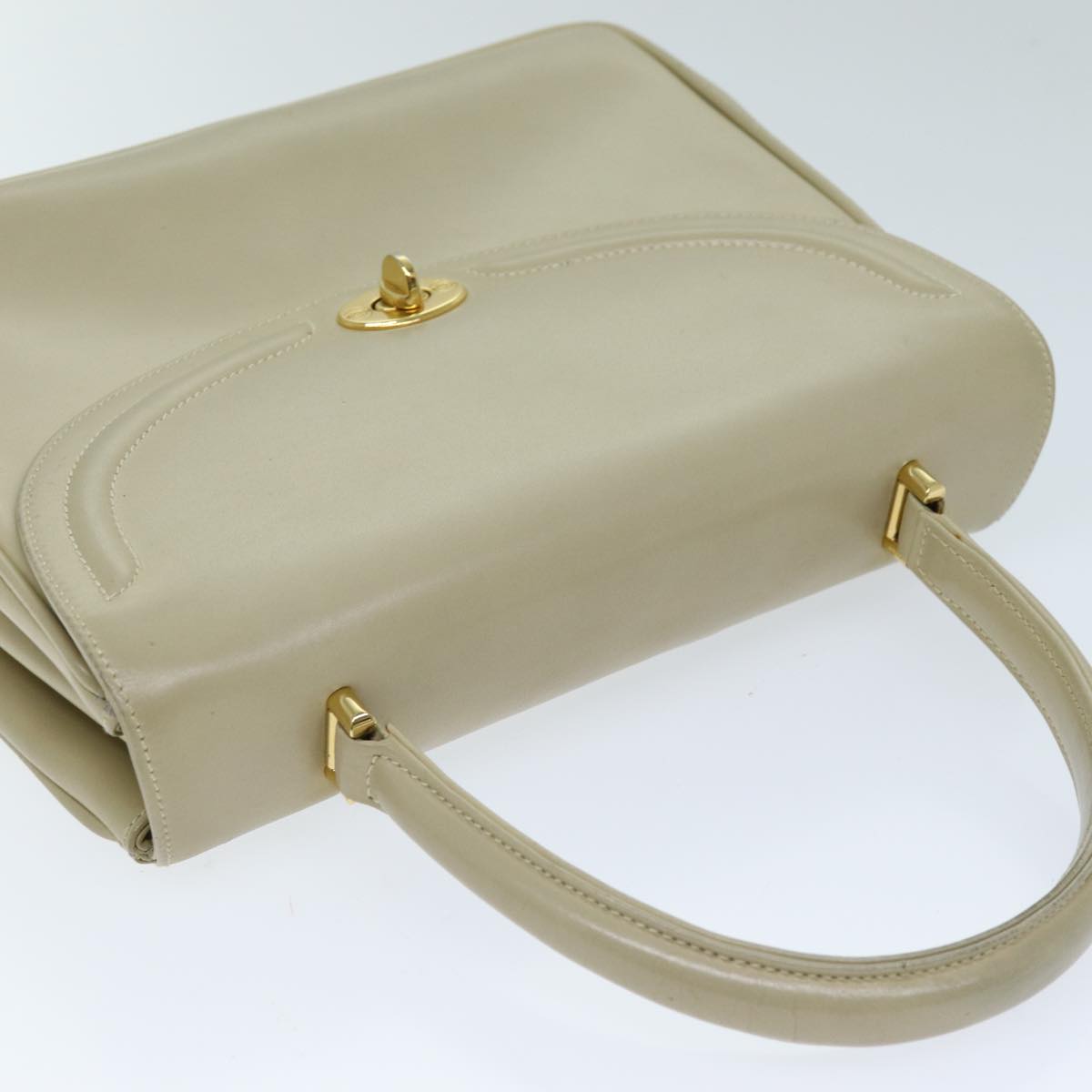 GUCCI Hand Bag Leather Beige 000 110 0092 73730