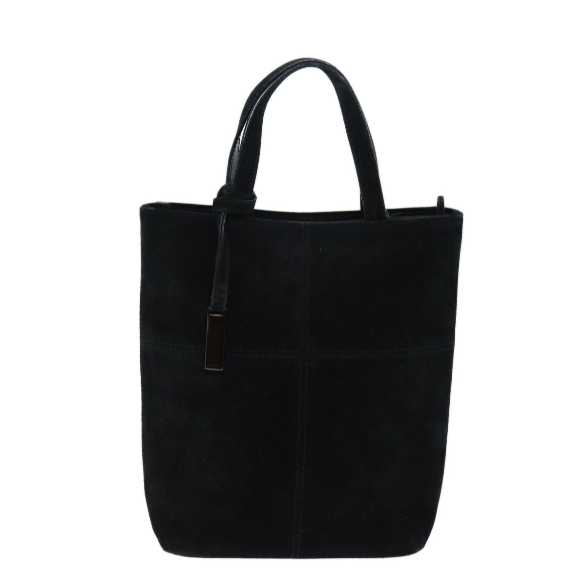 GUCCI Hand Bag Suede Black 000 2113 0553 73731