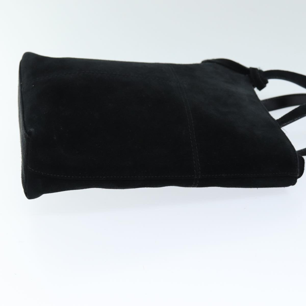 GUCCI Hand Bag Suede Black 000 2113 0553 73731