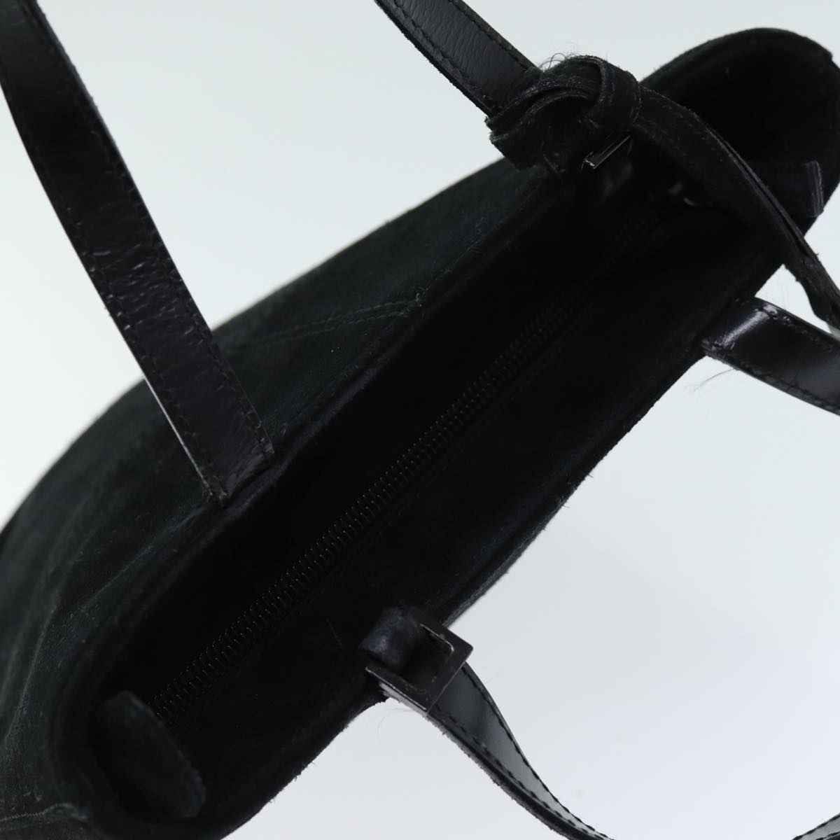 GUCCI Hand Bag Suede Black 000 2113 0553 73731