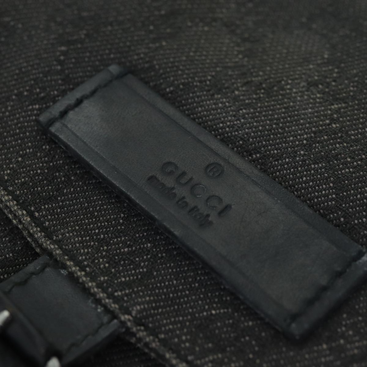 GUCCI GG Canvas Shoulder Bag Gray 101654 73733