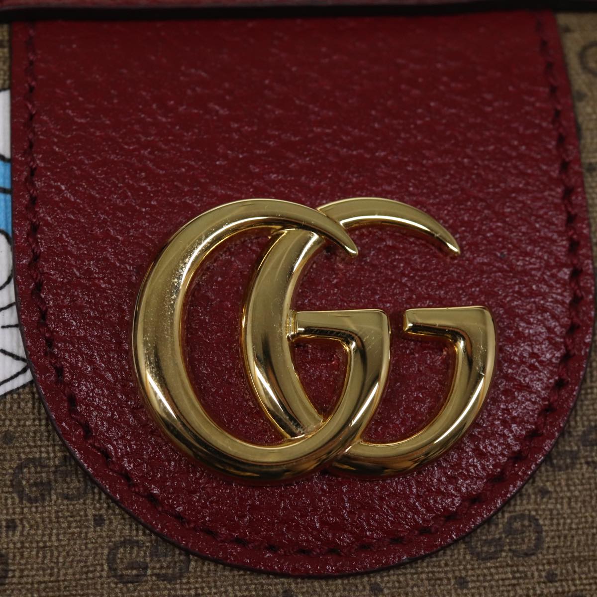 GUCCI Micro GG Supreme Doraemon Boston Bag PVC 2way Beige 647815 73749S
