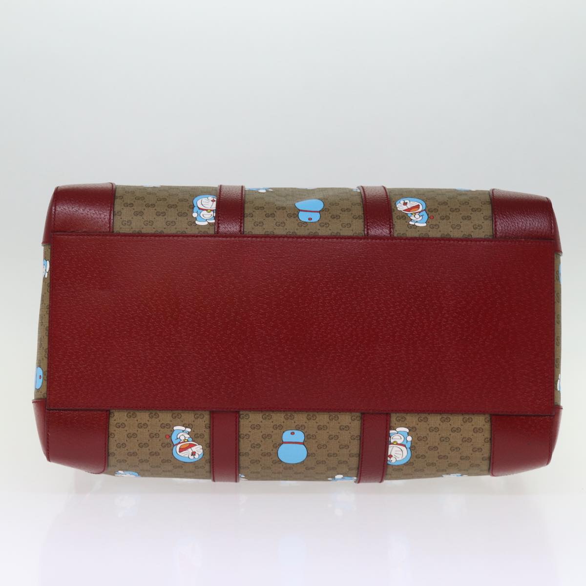 GUCCI Micro GG Supreme Doraemon Boston Bag PVC 2way Beige 647815 73749S