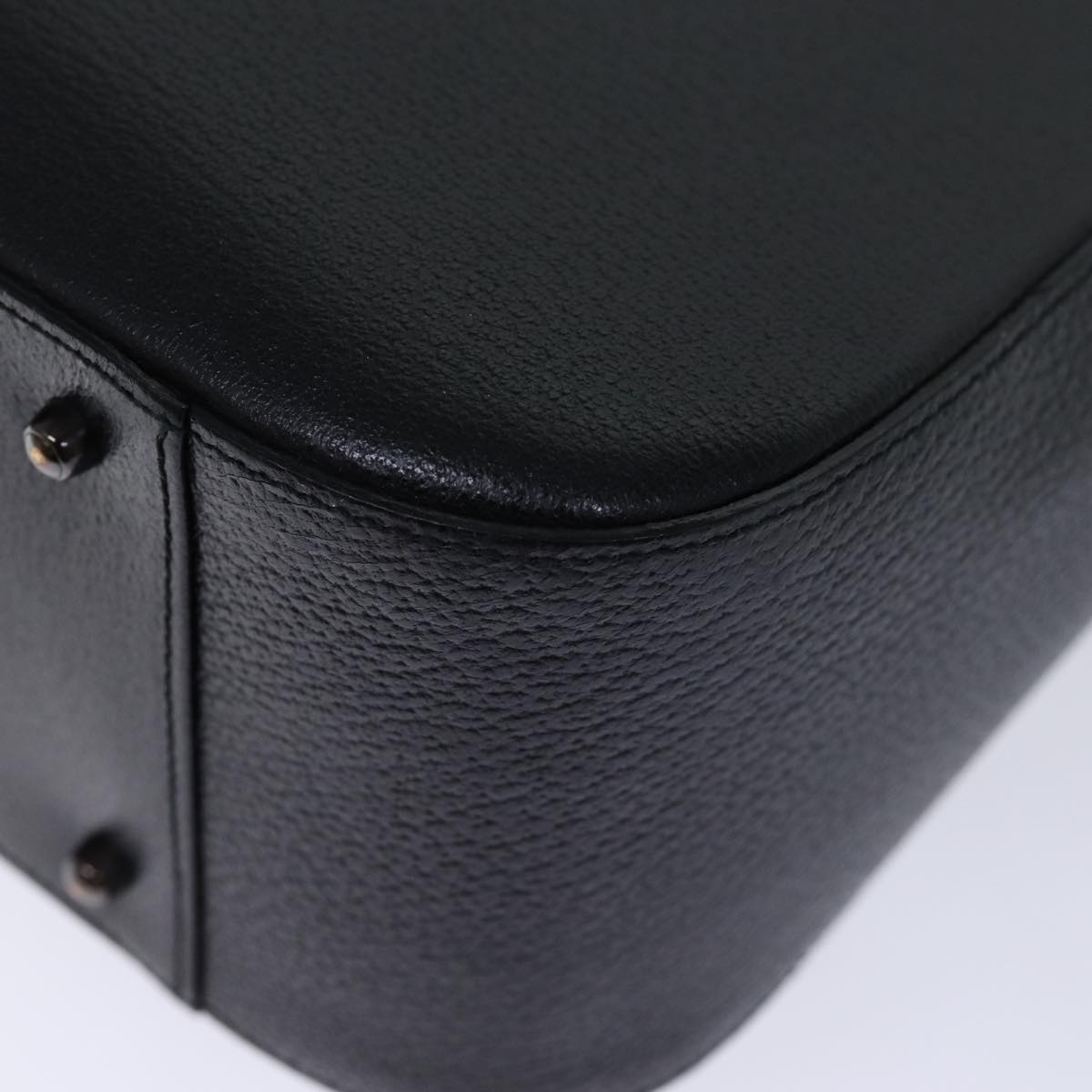 GUCCI Hand Bag Leather 2way Black 000 2058 0307 6 73864