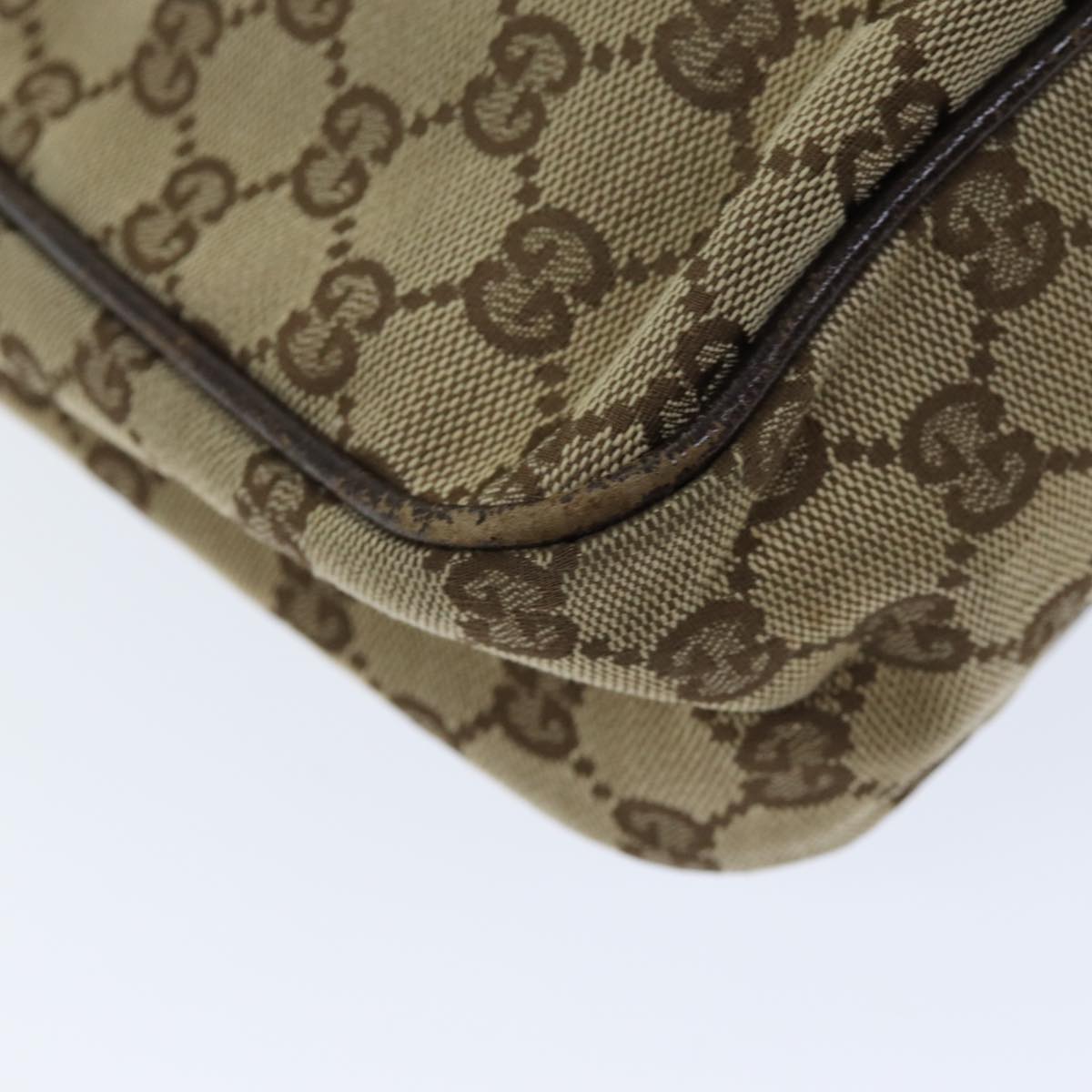 GUCCI GG Canvas Shoulder Bag Beige 114272 73889