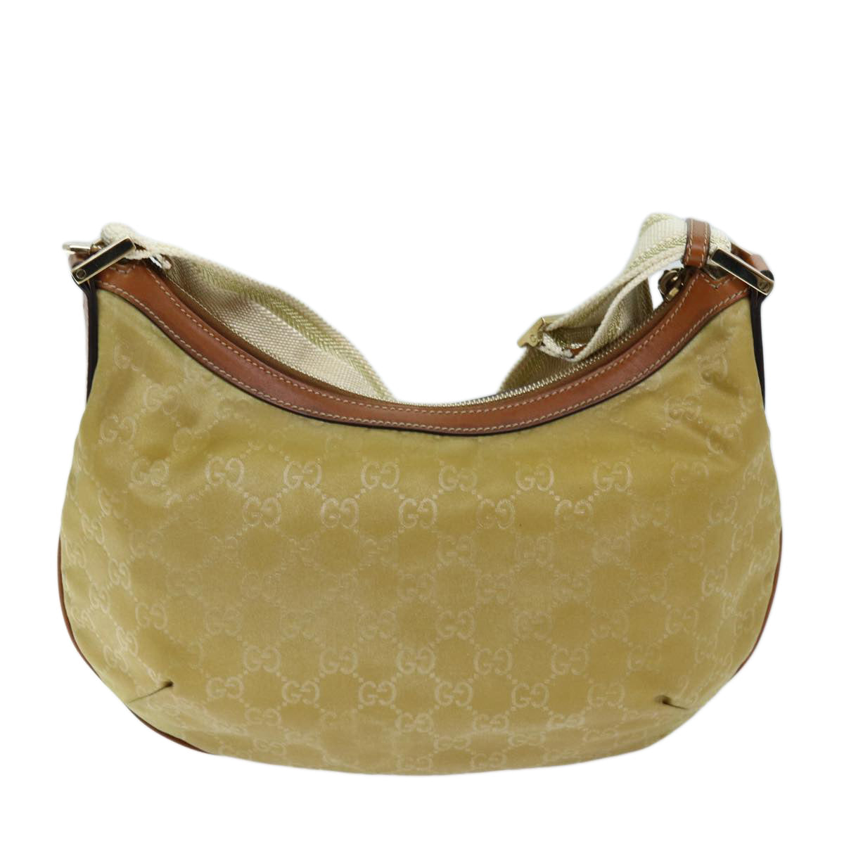 GUCCI GG Canvas Shoulder Bag Beige 181092 73892