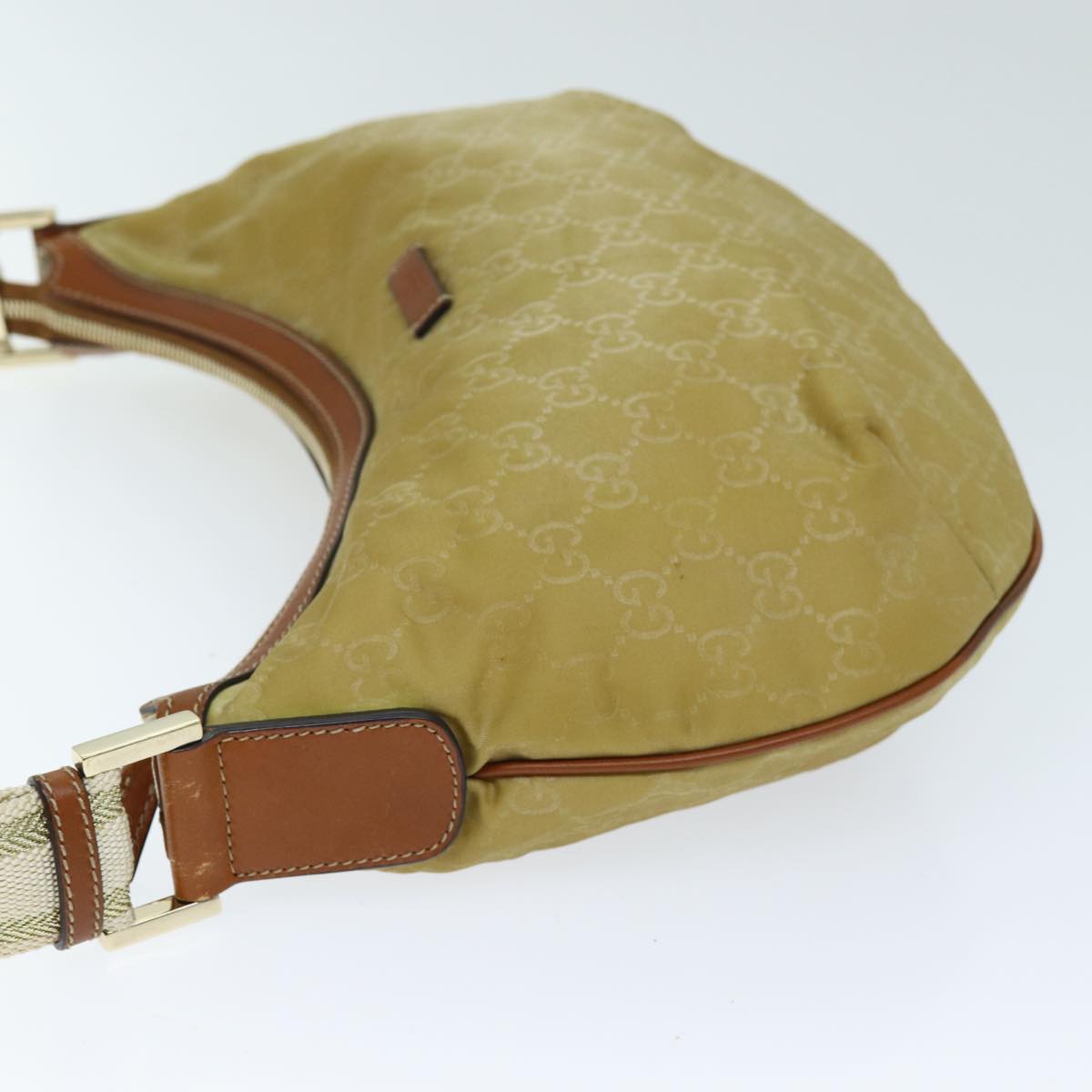 GUCCI GG Canvas Shoulder Bag Beige 181092 73892