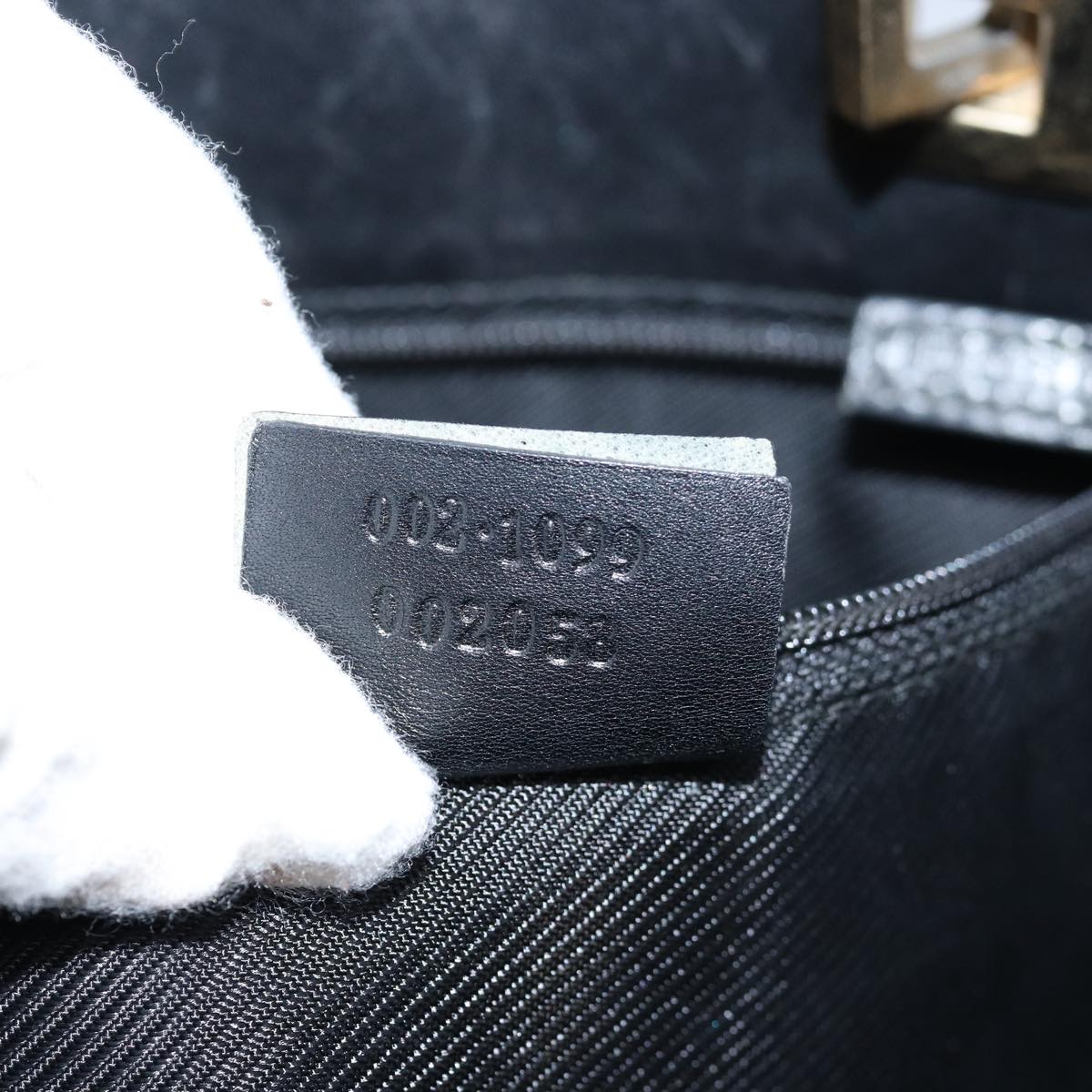 GUCCI GG Canvas Tote Bag Black 002 1099 73895