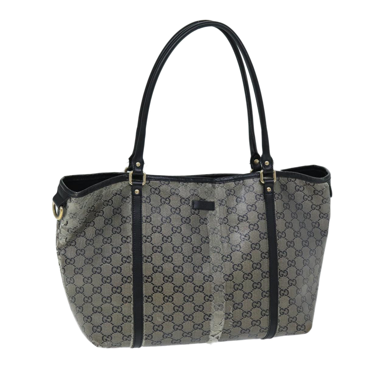 GUCCI GG Crystal Tote Bag Gray 197953 73981