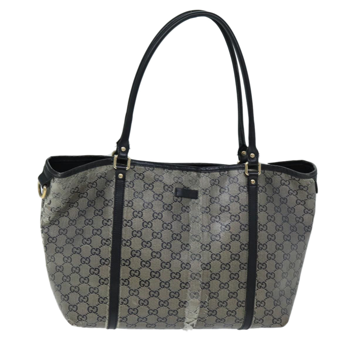 GUCCI GG Crystal Tote Bag Gray 197953 73981
