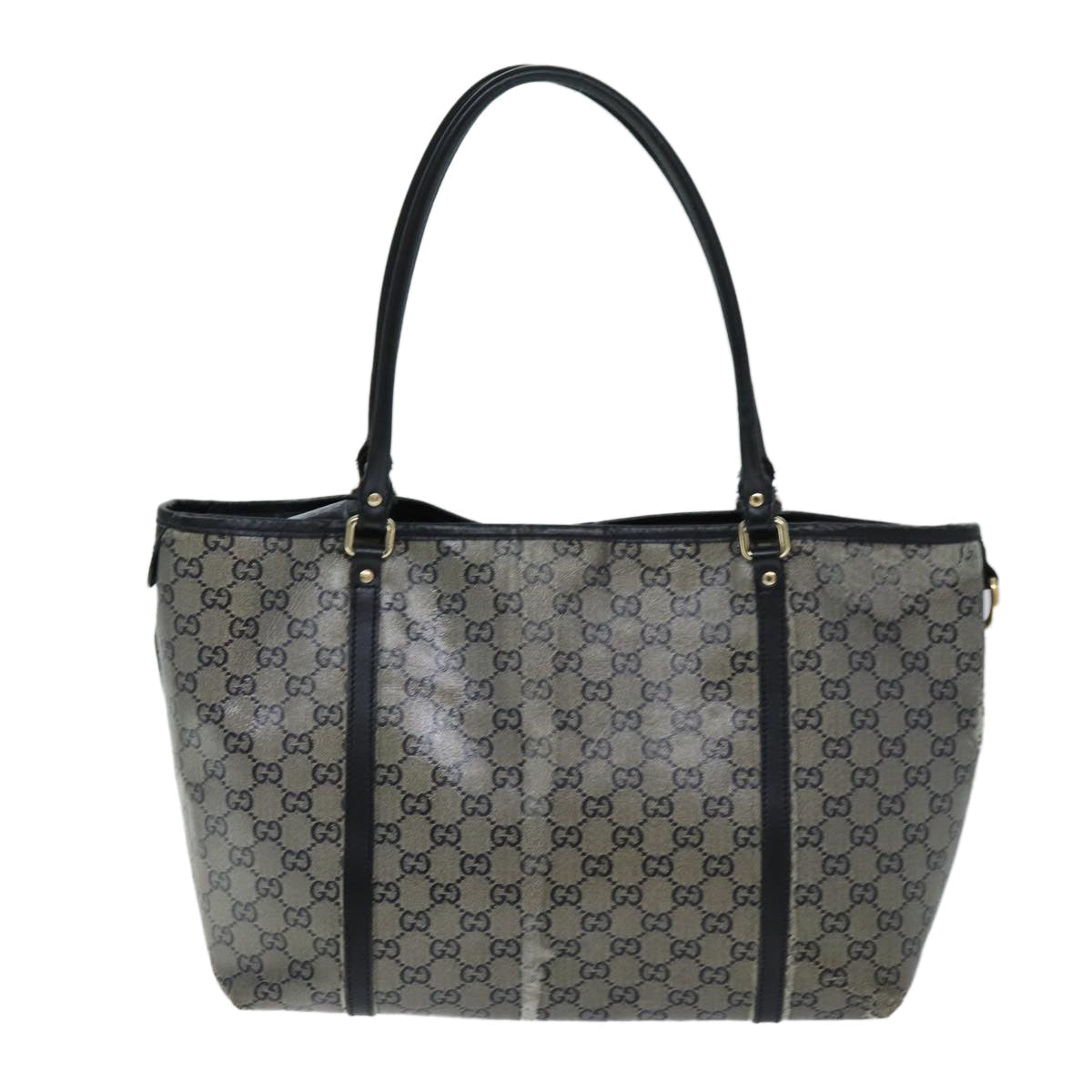 GUCCI GG Crystal Tote Bag Gray 197953 73981