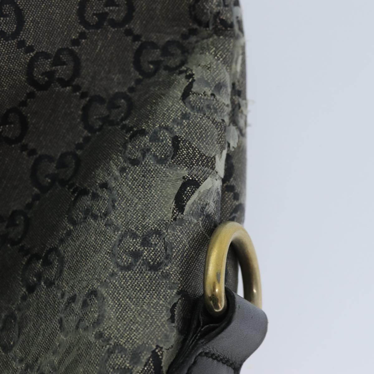 GUCCI GG Crystal Tote Bag Gray 197953 73981