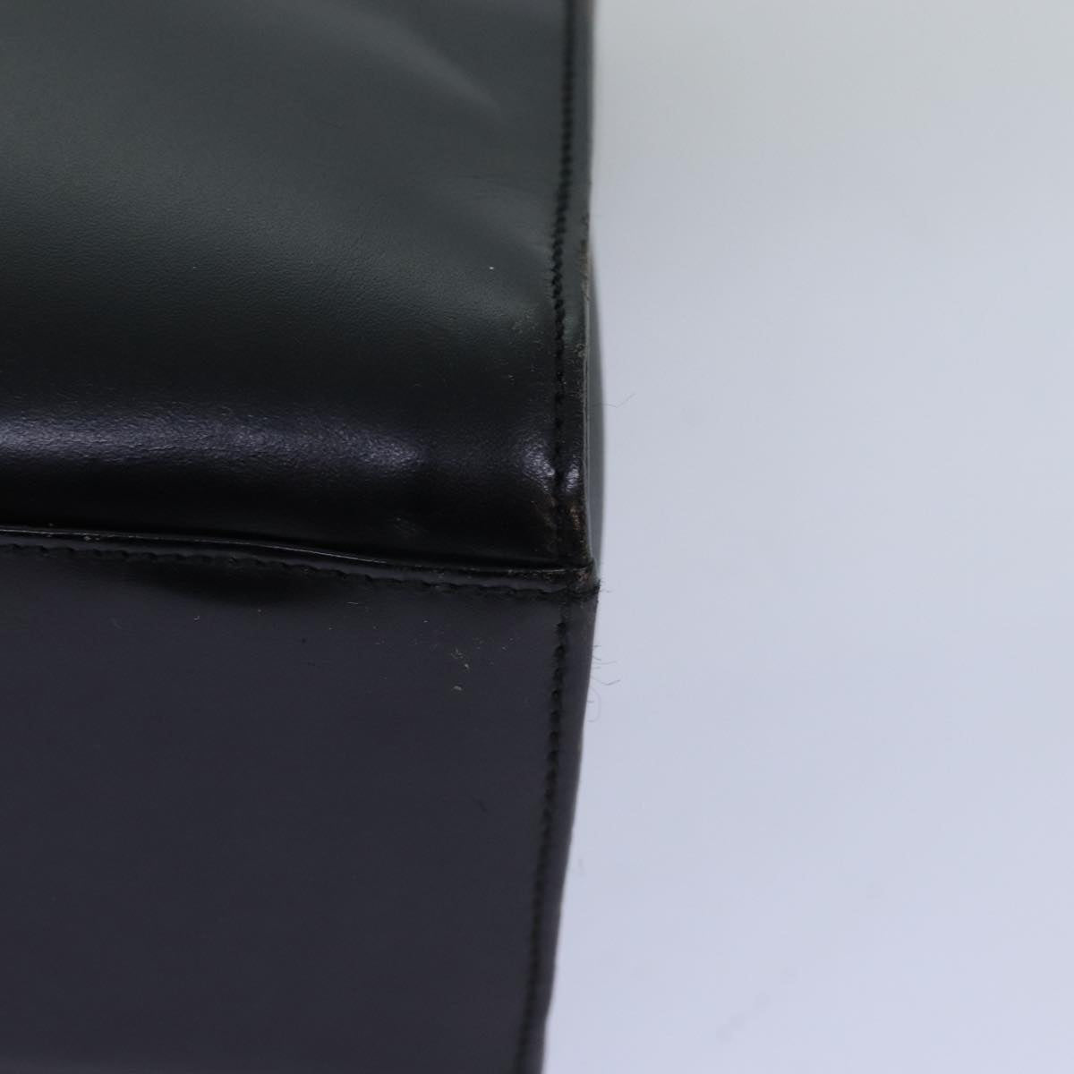 GUCCI Bamboo Hand Bag Leather 2way Black 73987