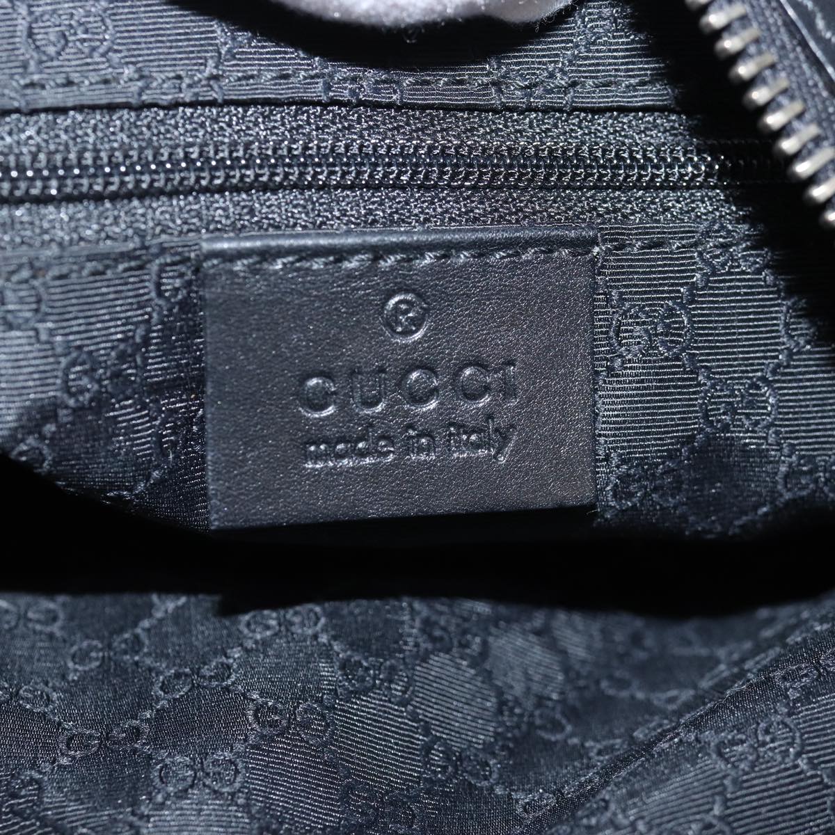 GUCCI Web Sherry Line Shoulder Bag Canvas Navy Red Green 01233 73992