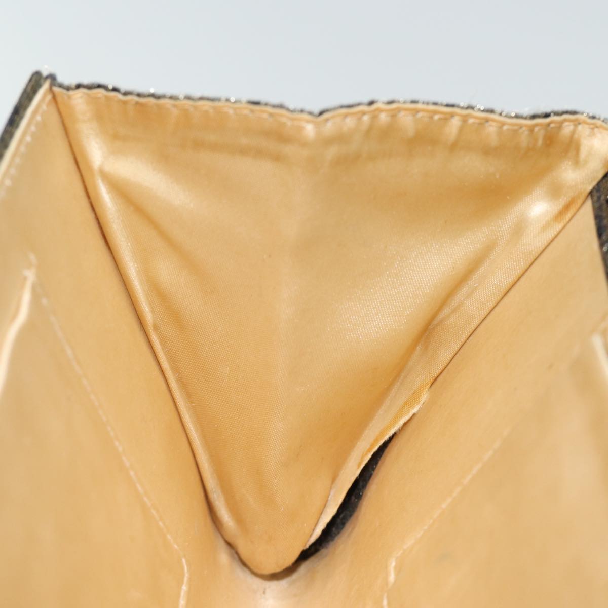 GUCCI Micro GG Canvas Chain Shoulder Bag Gold 73994