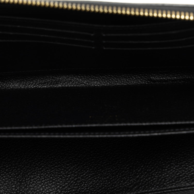 LOUIS VUITTON Louis Vuitton Monogram Amplant M64805 Long Wallet Carf/Laser Noir Black [Middle] Ladies