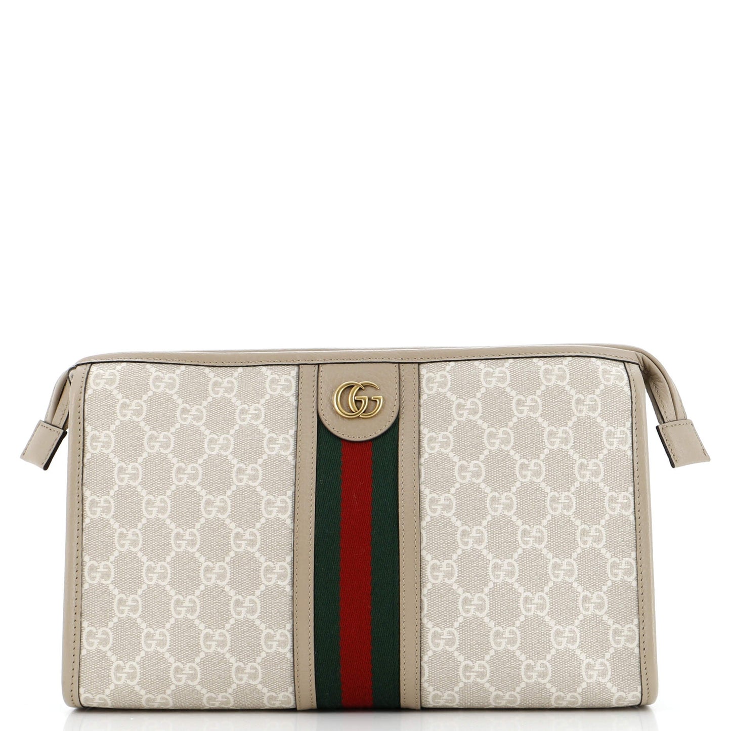 Ophidia Toiletry Case GG Coated Canvas with Leather