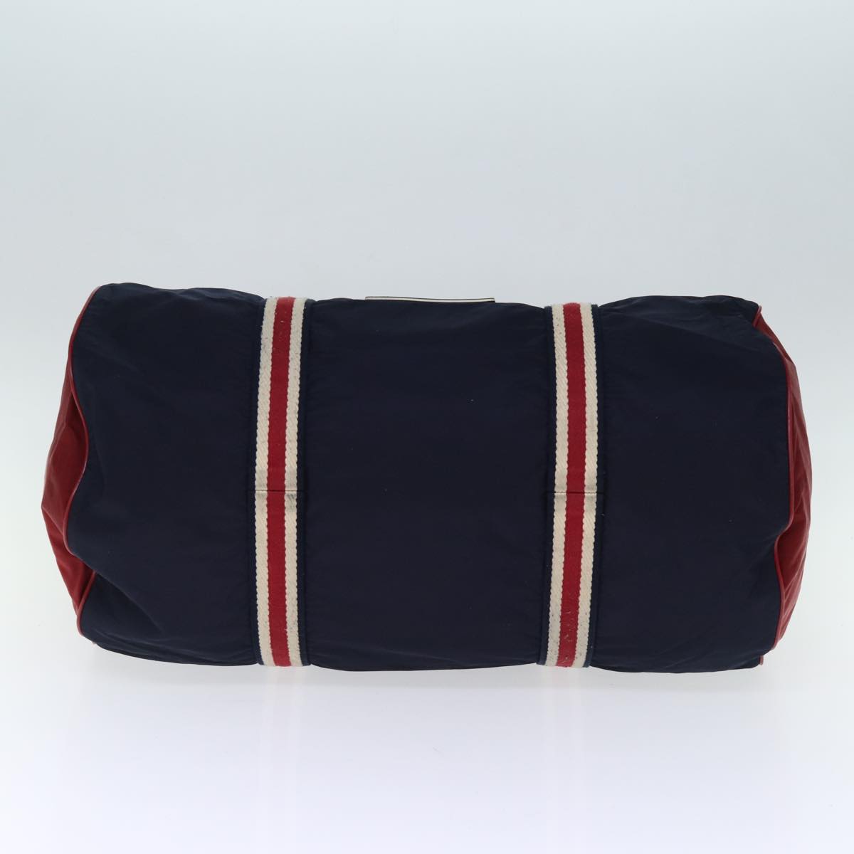 GUCCI Boston Bag Nylon Navy Red Green 189655 74103