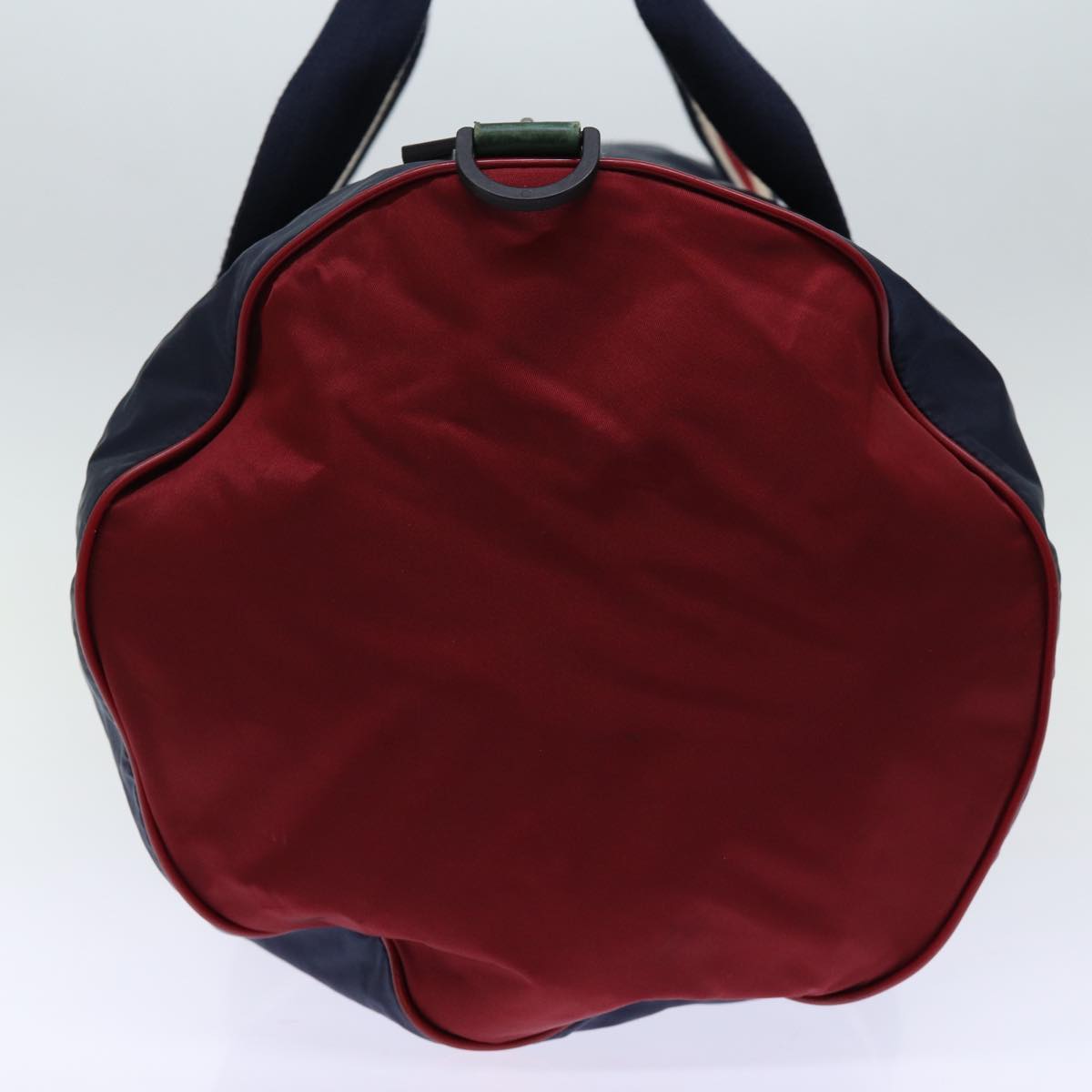 GUCCI Boston Bag Nylon Navy Red Green 189655 74103