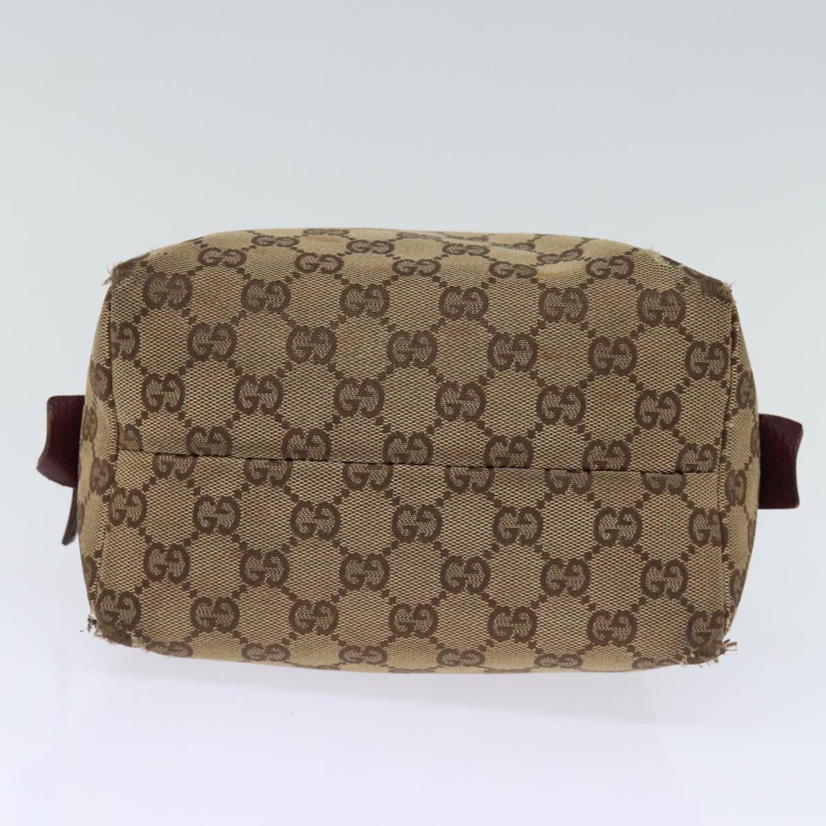 GUCCI GG Canvas Hand Pouch Beige 124542 74207