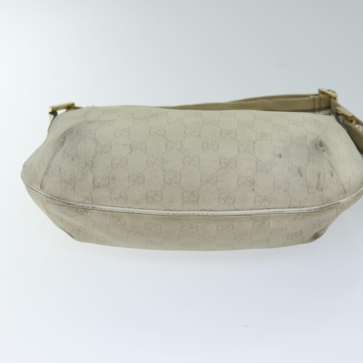 GUCCI GG Canvas Sherry Line Shoulder Bag Green Beige 181092 74209
