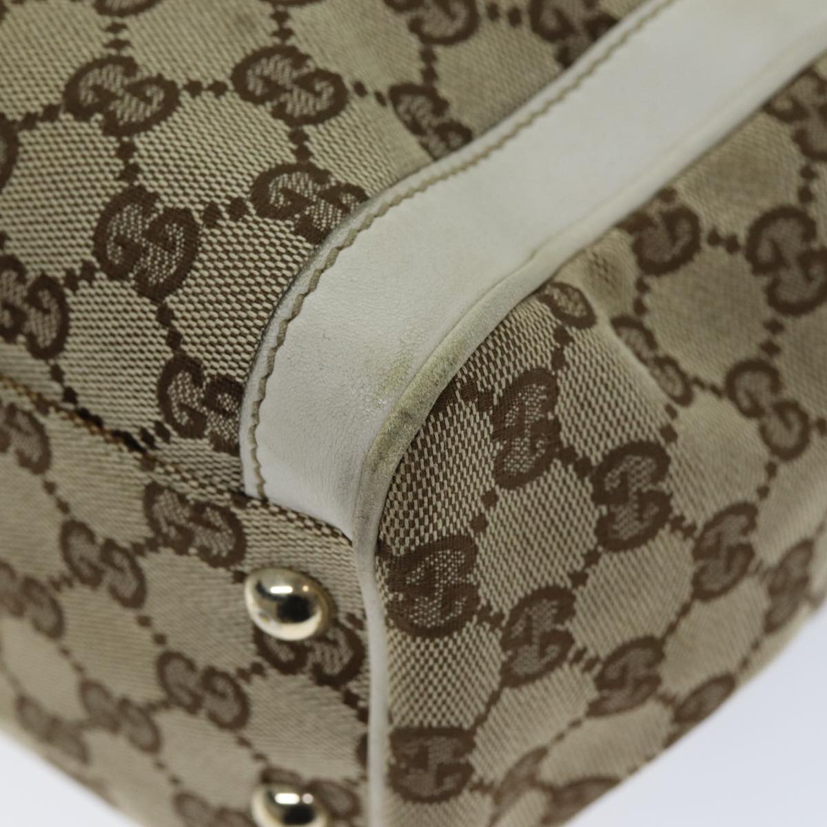 GUCCI GG Canvas Tote Bag Beige 190247 74211