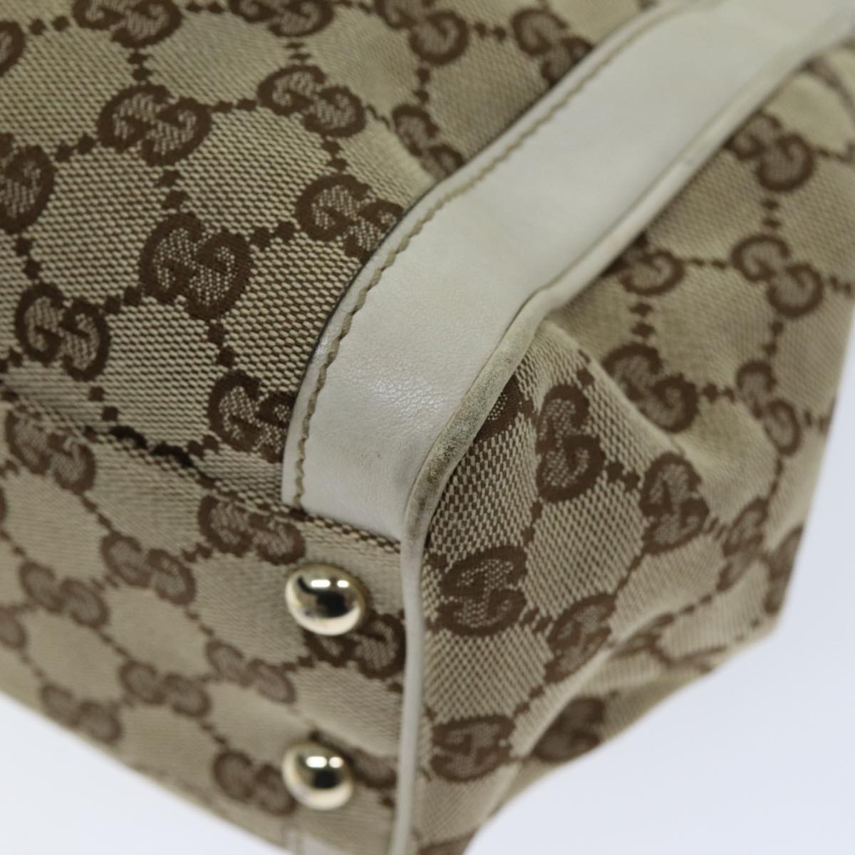 GUCCI GG Canvas Tote Bag Beige 190247 74211