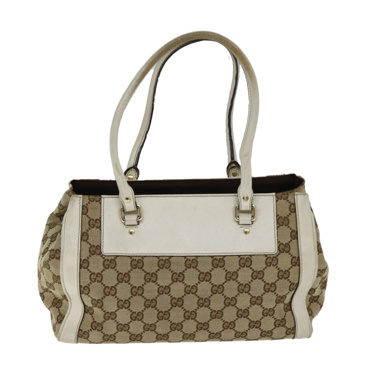 GUCCI GG Canvas Tote Bag Beige 190247 74211